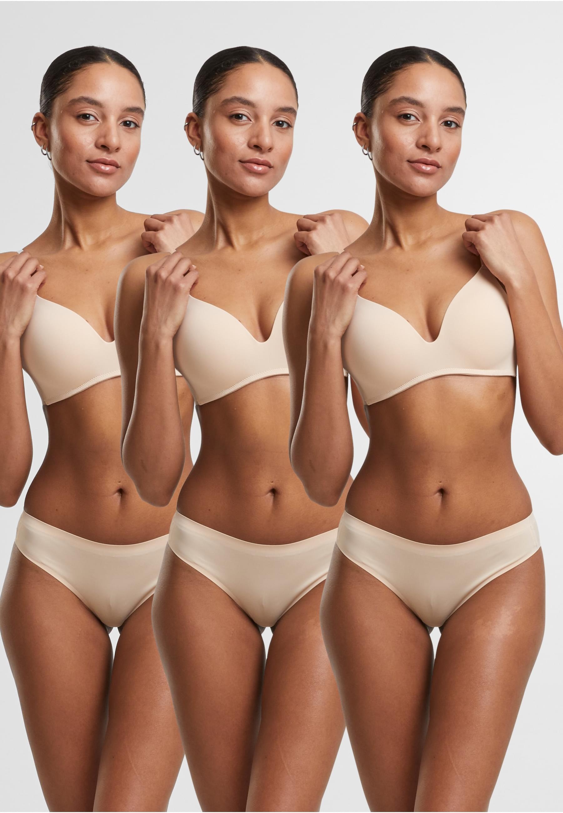 URBAN CLASSICS Panty »Urban Classics Ladies Bonded Brazilian 3-Pack«
