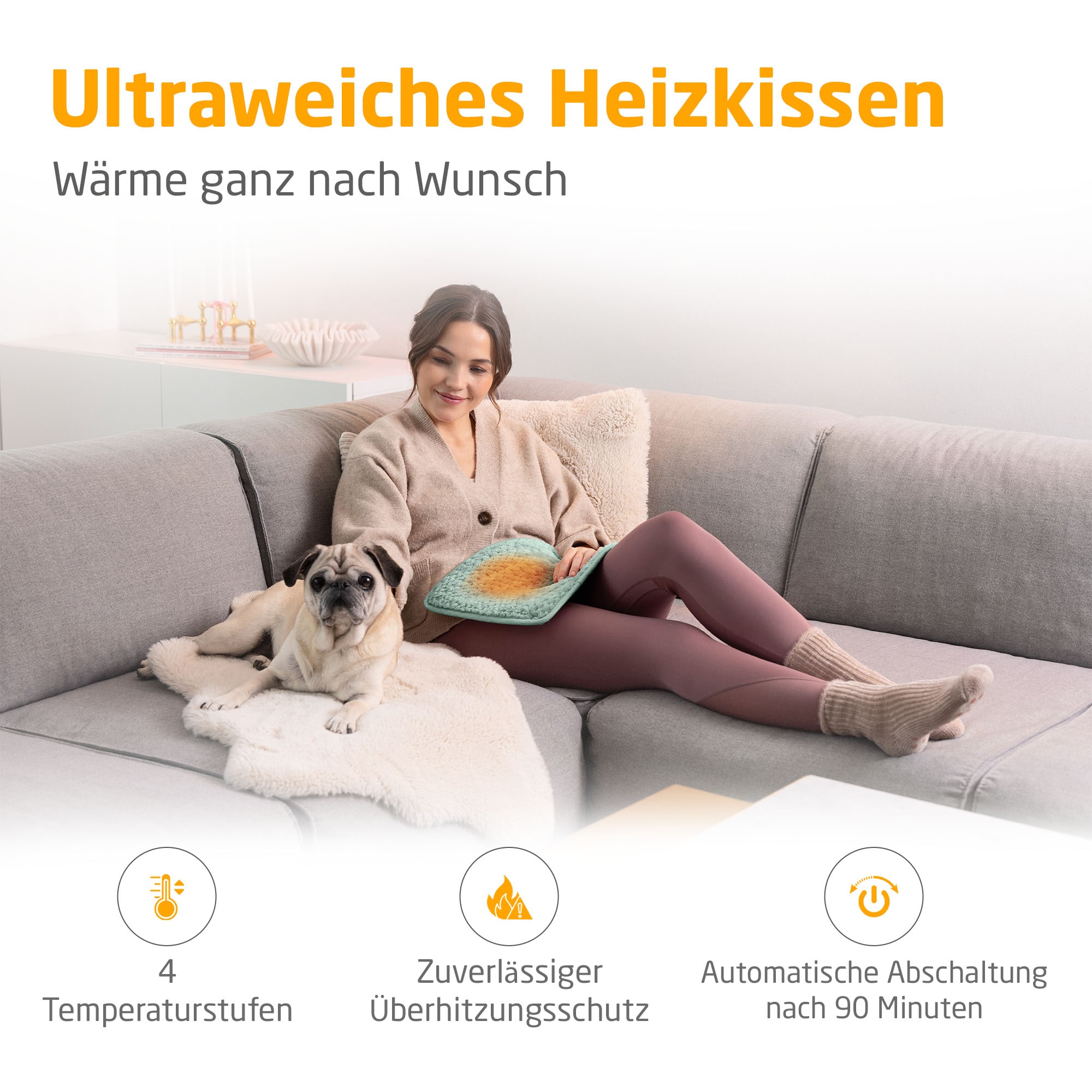 Medisana Heizkissen »HP 517« 4 Temperaturstufen, Überhitzungsschutz, autom. Abschaltung, waschbar