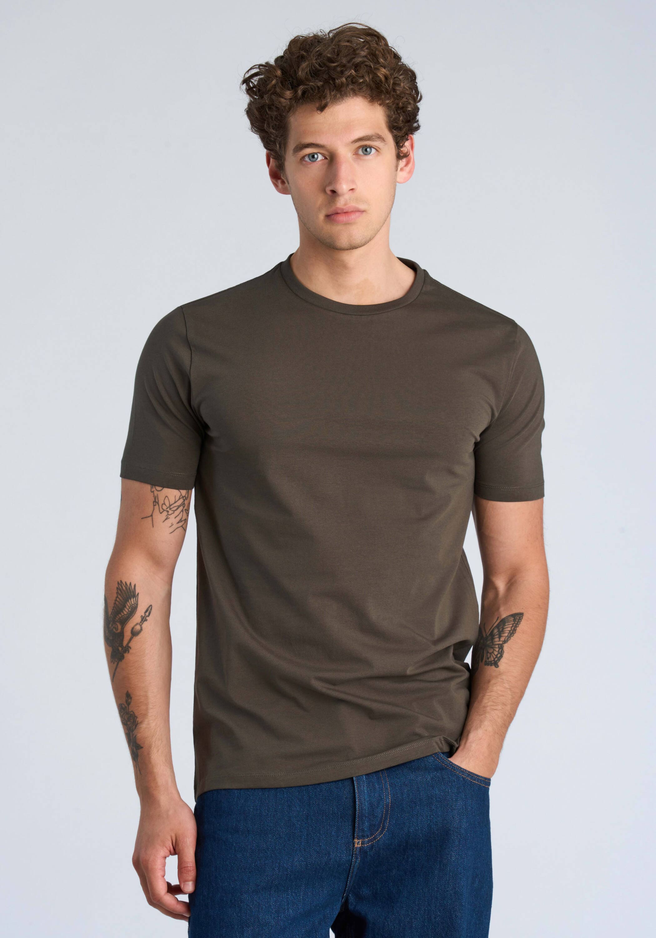 LINDBERGH Kurzarmshirt "T-Shirt (Kurzarm) Relaxed Fit"