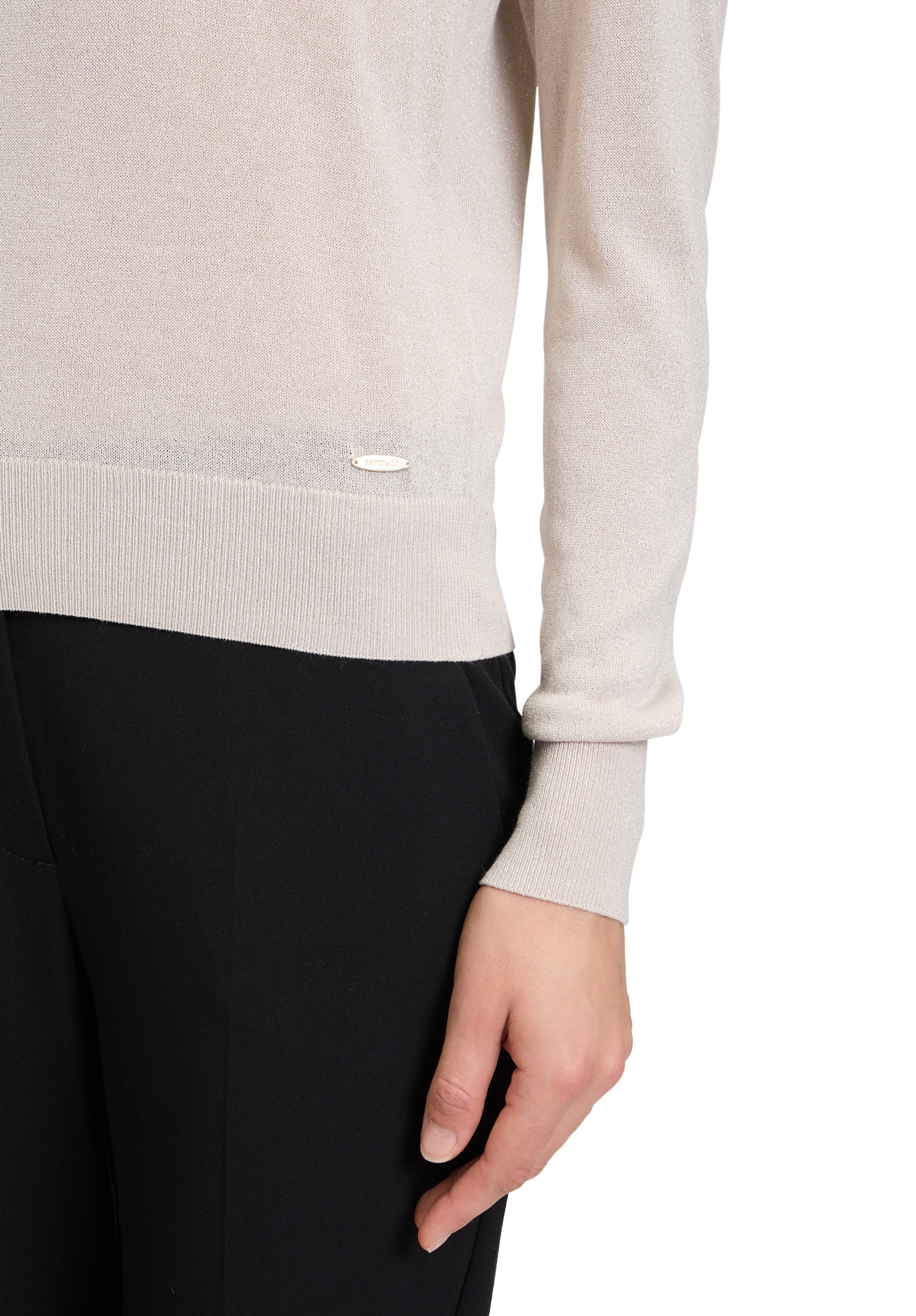 Betty&Co Strickpullover »Betty & Co Damen Strickpullover mit Lurexfaden«, (1 tlg.), Cut-Outs