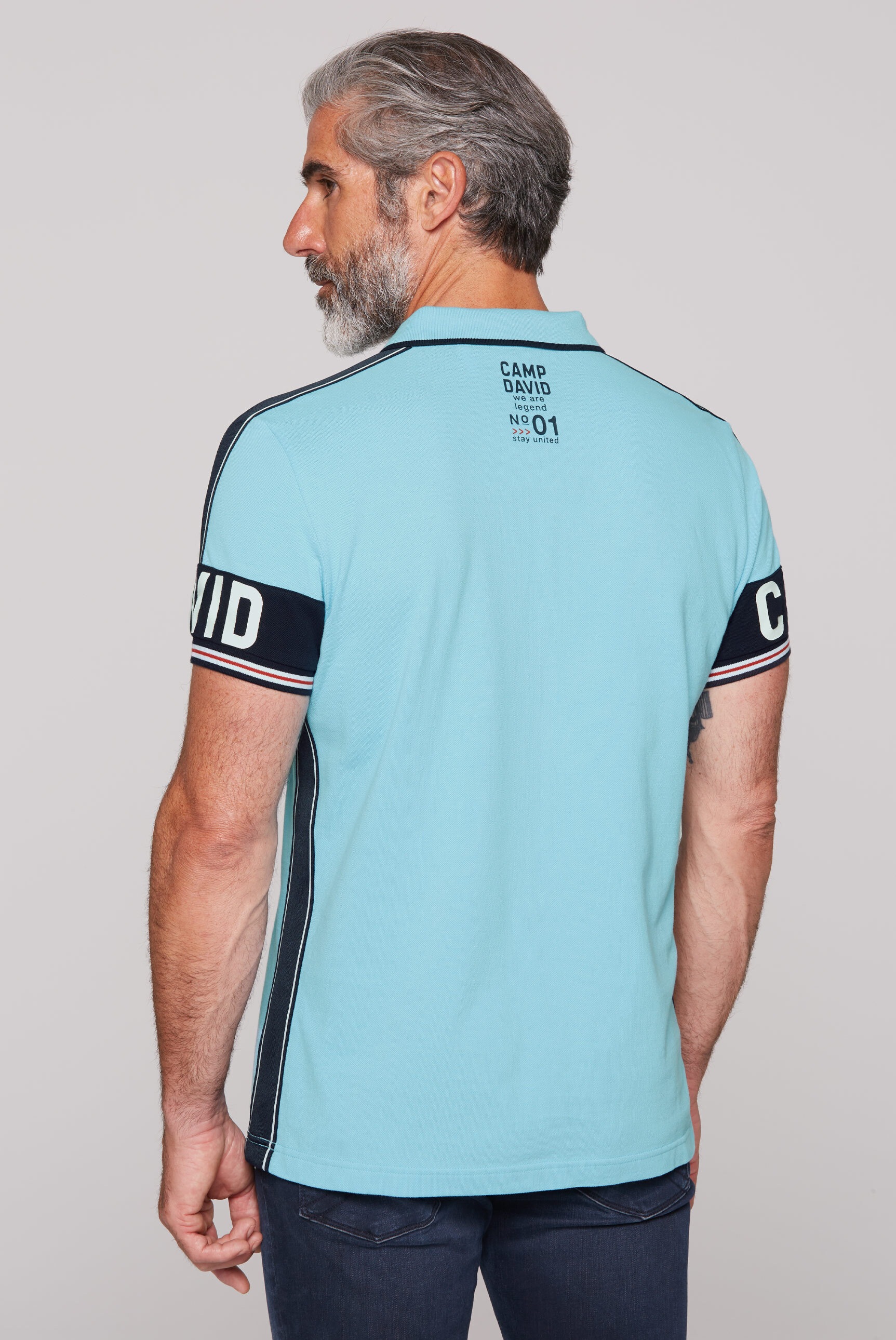 CAMP DAVID Poloshirt, aus Baumwolle