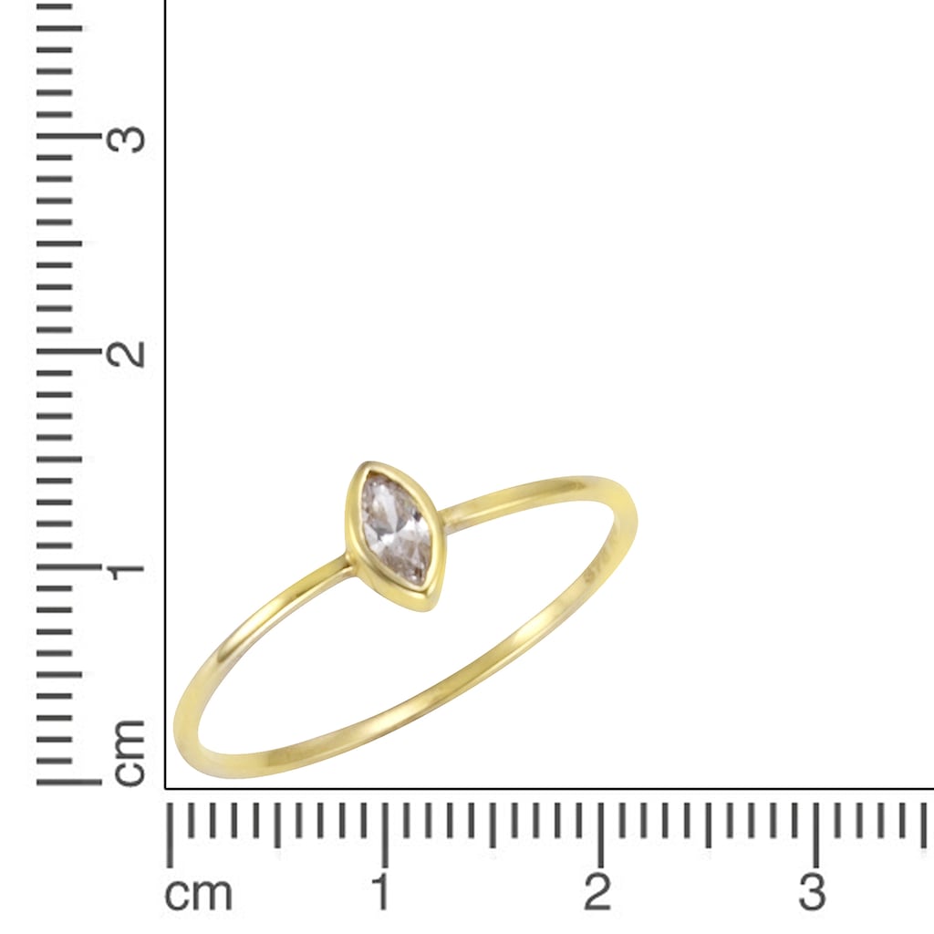 CELESTA Fingerring »Gold 375 Zirkonia weiß«