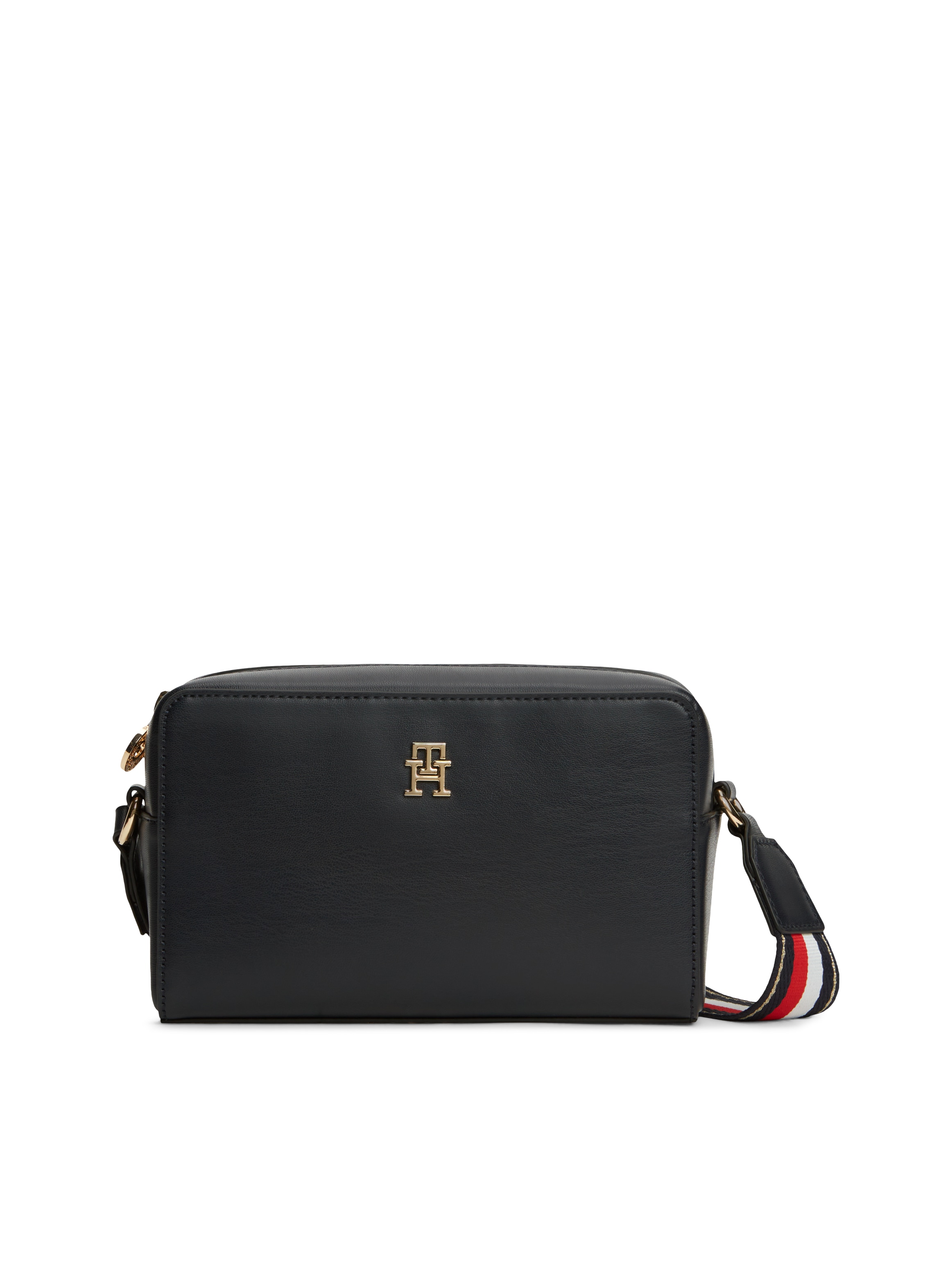 Tommy Hilfiger Mini Bag "TH JOY CAMERA BAG CORP" Unisex Schultertasche, Umhängetasche mit gestreiftem Schulterriemen