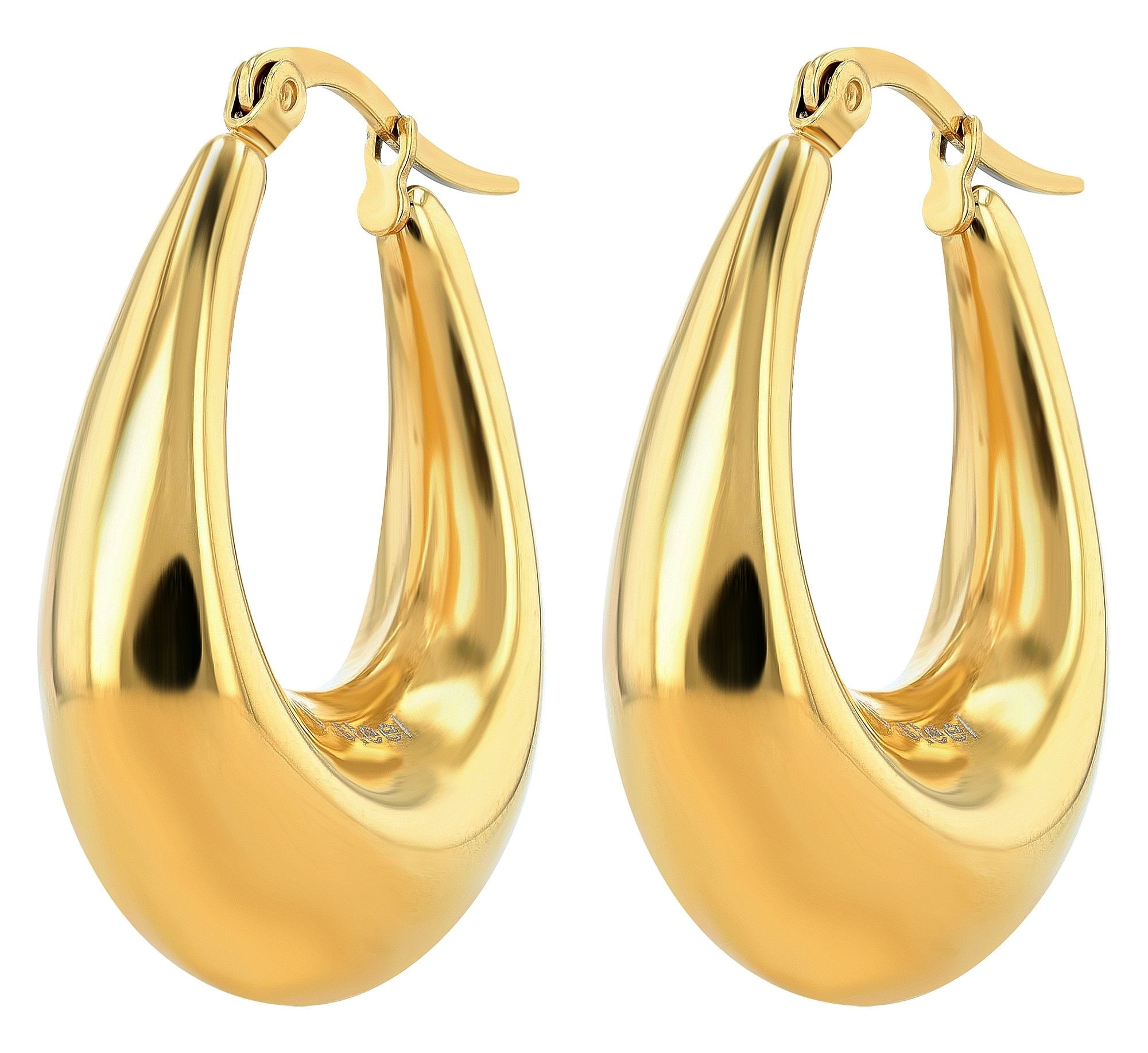 Adelia´s Paar Creolen "Damen Ohrringe – Creole aus Edelstahl" Perfekt als G günstig online kaufen