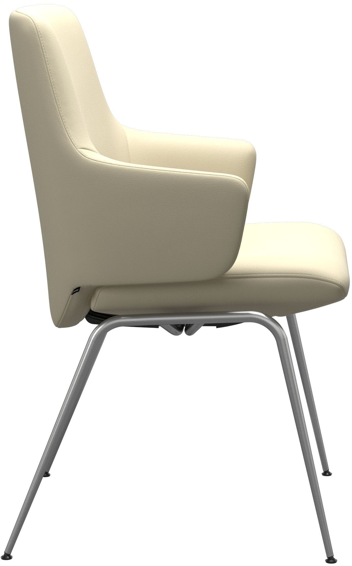 Stressless® Polsterstuhl »Laurel«, Leder PALOMA, Low Back mit Armlehne, Größe L, mit Beinen aus Stahl in Chrom glänzend