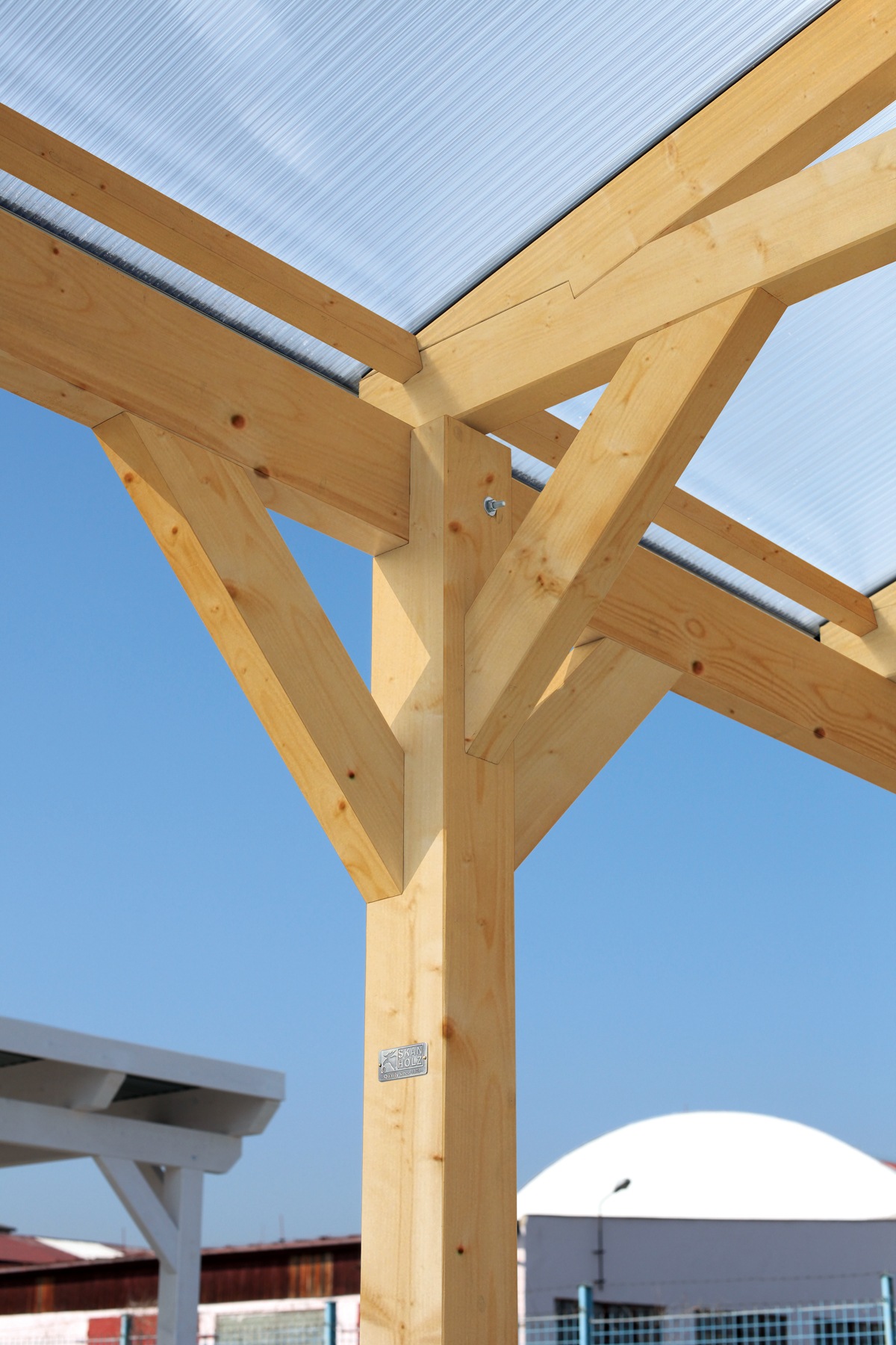 Skanholz Doppelcarport »Westerwald«, Holz, 534 cm, Anthrazit