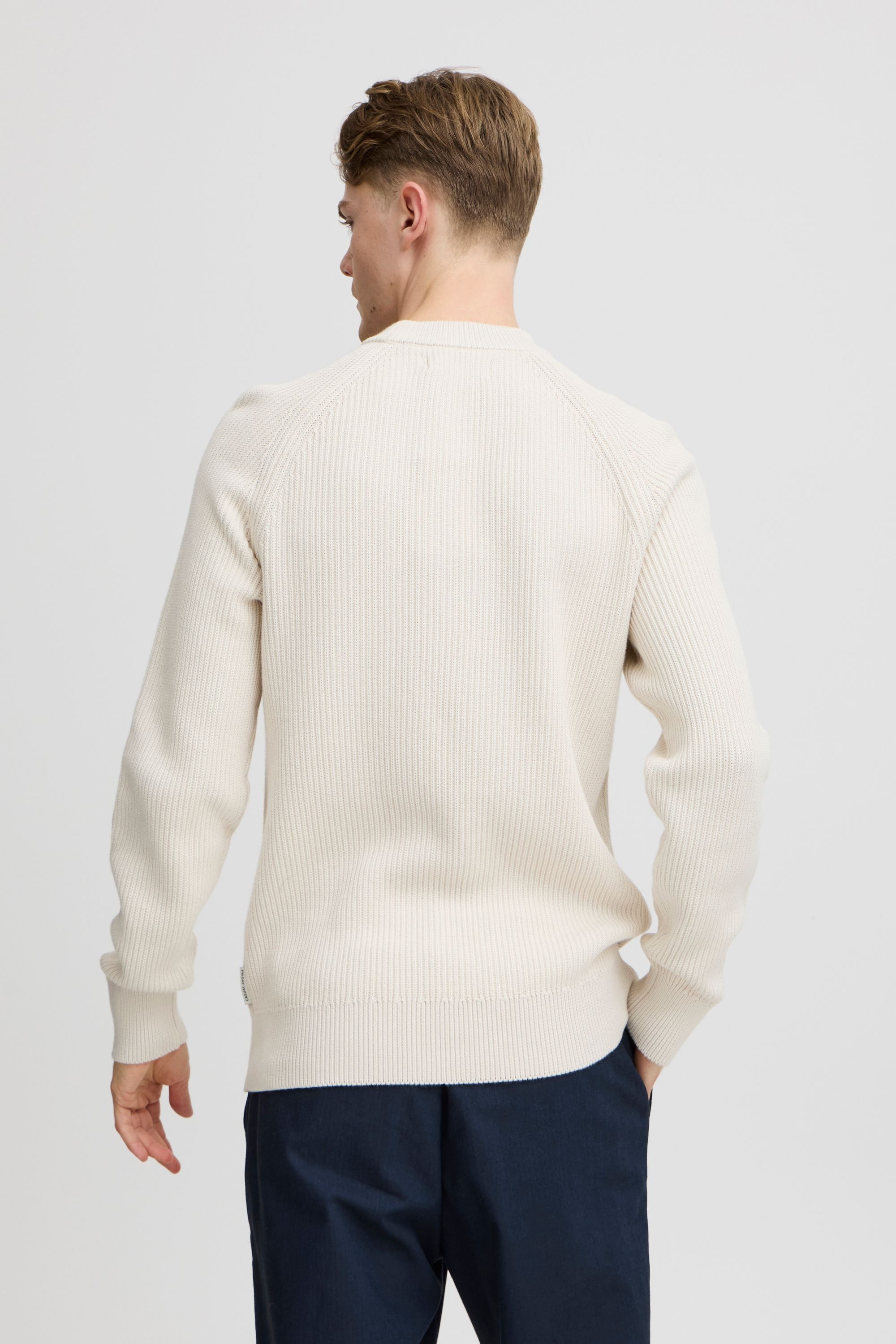 Casual Friday Strickfleece-Pullover »Strickpullover CFKRISTIAN raglan rib crew neck knit«