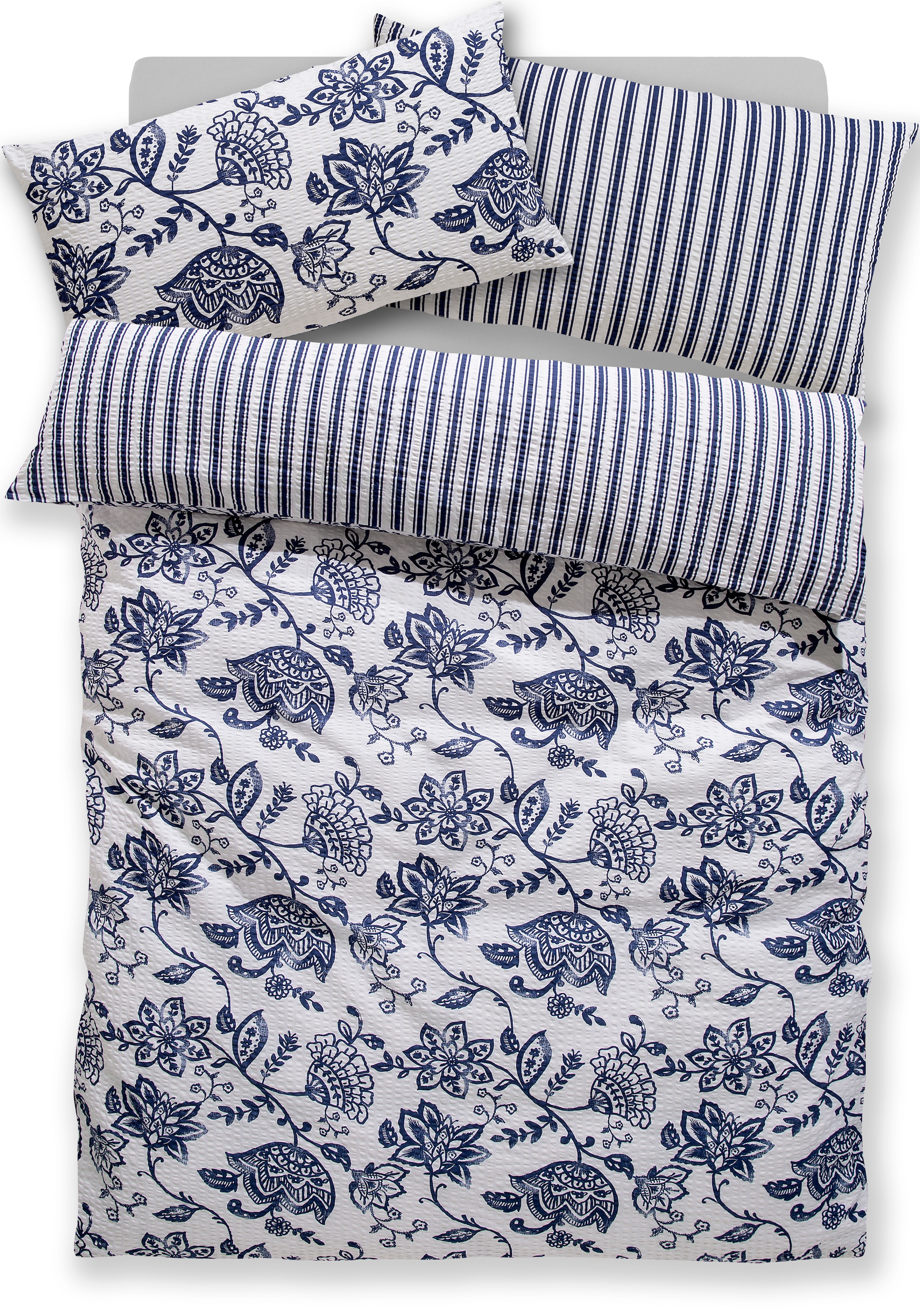 andas Bettwäsche "Nordby" 2 Stk. tlg. Bettwäsche aus Baumwolle, skandinavis günstig online kaufen