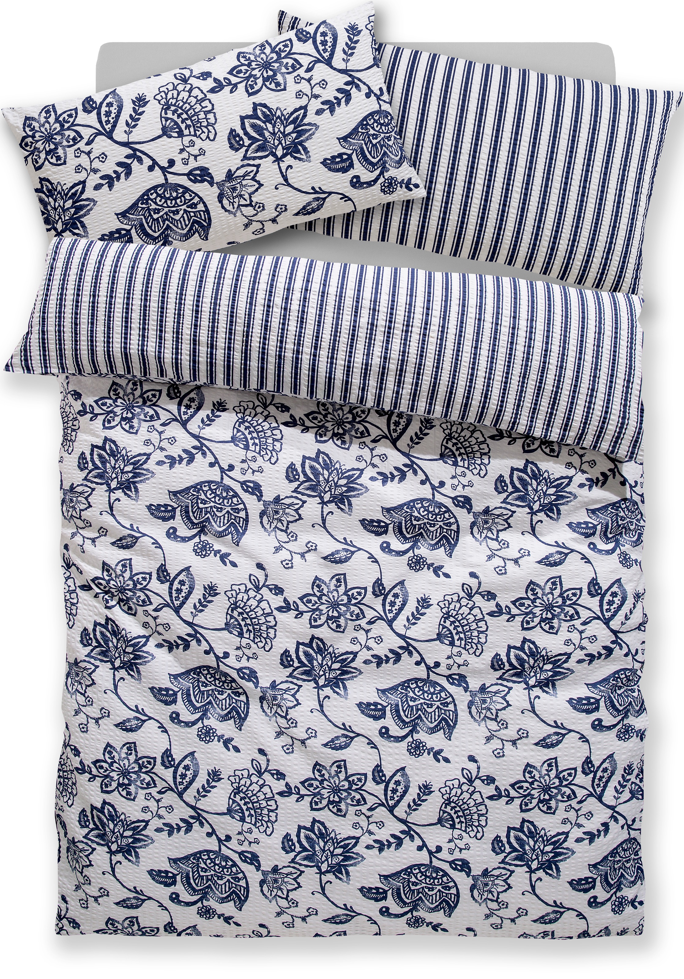 OTTO home Bettwäsche "Nordby" 2 Stk. Bettwäsche aus Baumwolle, skandinavisc günstig online kaufen