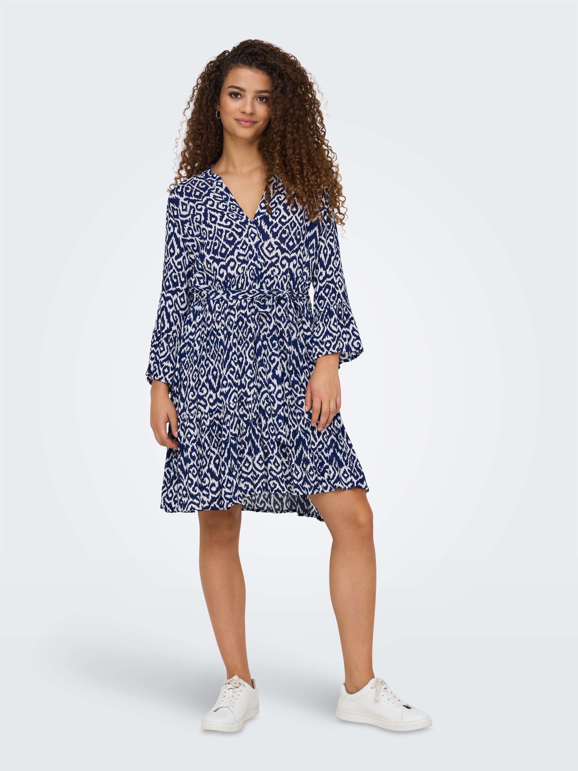 ONLY Blusenkleid "ONLCLEMMENTINE LIFE 3/4 DRESS WVN NOOS", Sommerkleid günstig online kaufen