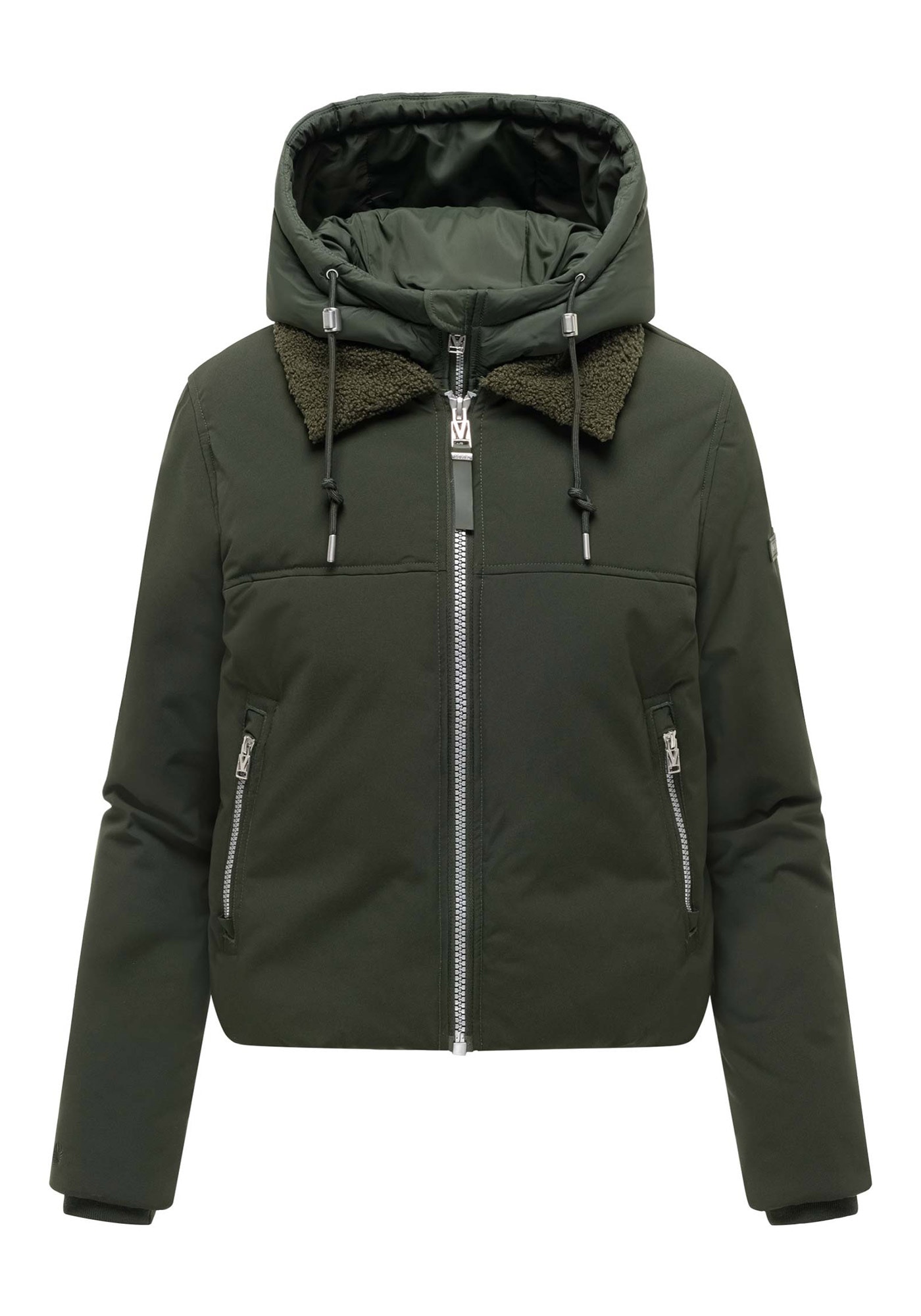 Marikoo Winterjacke »Yurinaa« mit Kapuze Damen Pufferjacke warm mit Kapuze und kuscheligem Kragen