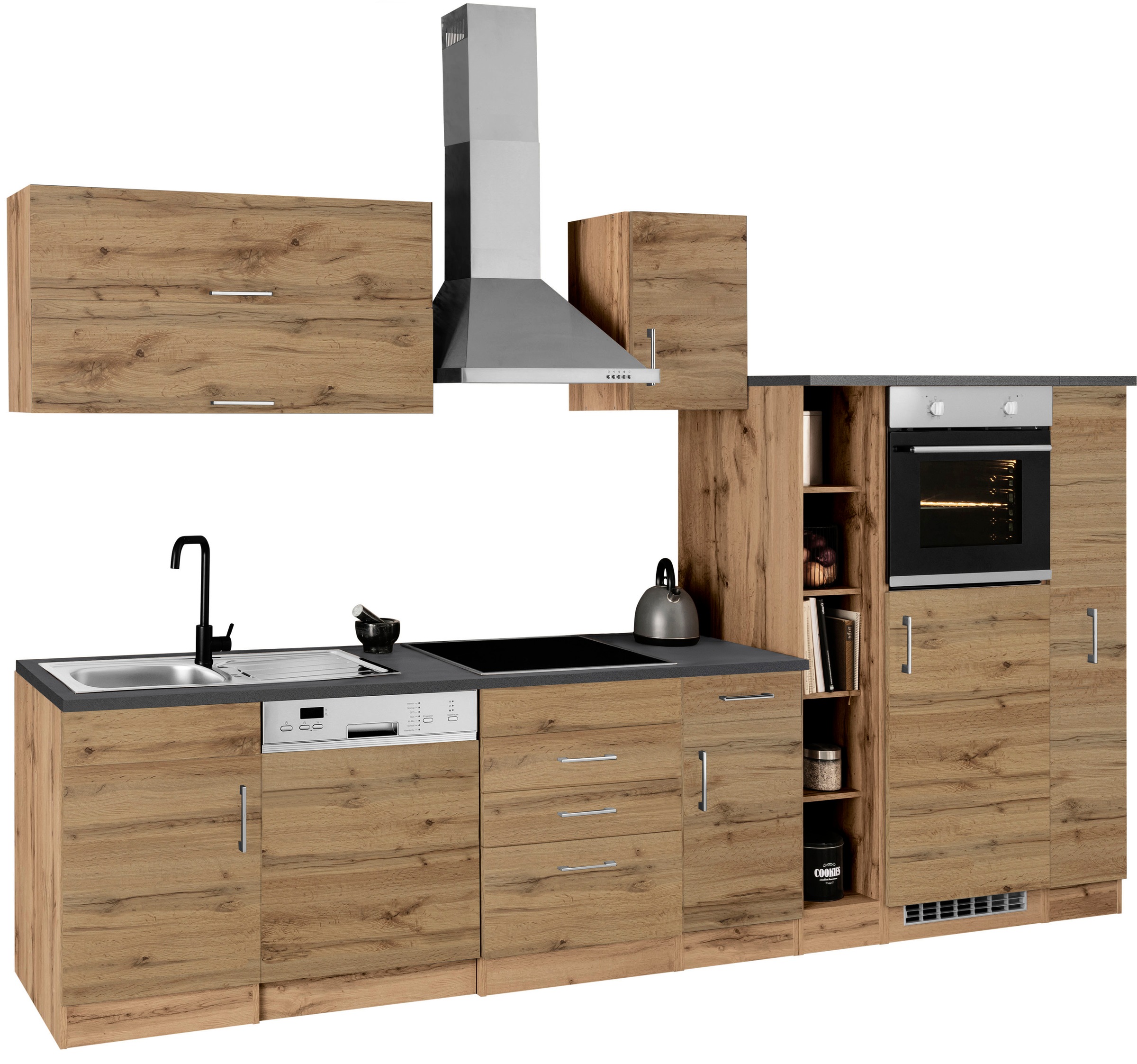 KOCHSTATION Küchenzeile »KS-Colmar«, ohne E-Geräte, Breite 330 cm