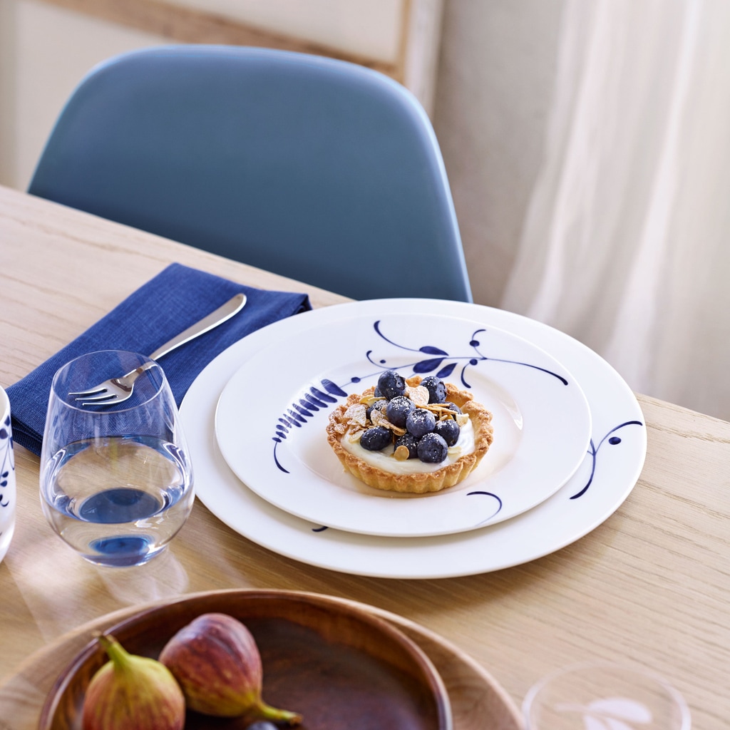 Villeroy & Boch Speiseteller »Speiseteller Vieux Luxembourg Brindille ø 27,1 cm weiß-blau«