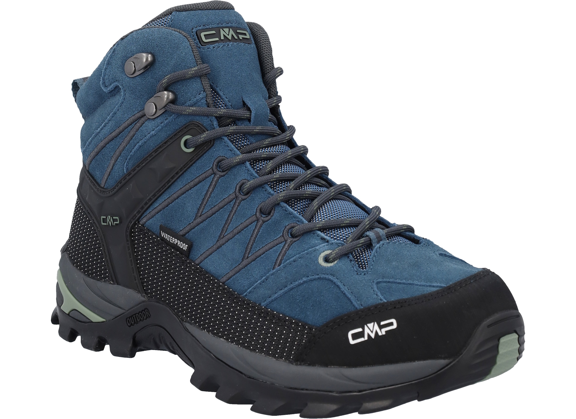 Cmp Herren Avio Salvia Wanderschuh "Rigel Mid Wp Trekking Shoes" Wasserdicht erhältlich in Größe 40/41/42/43/44/45/46/47 von Baur