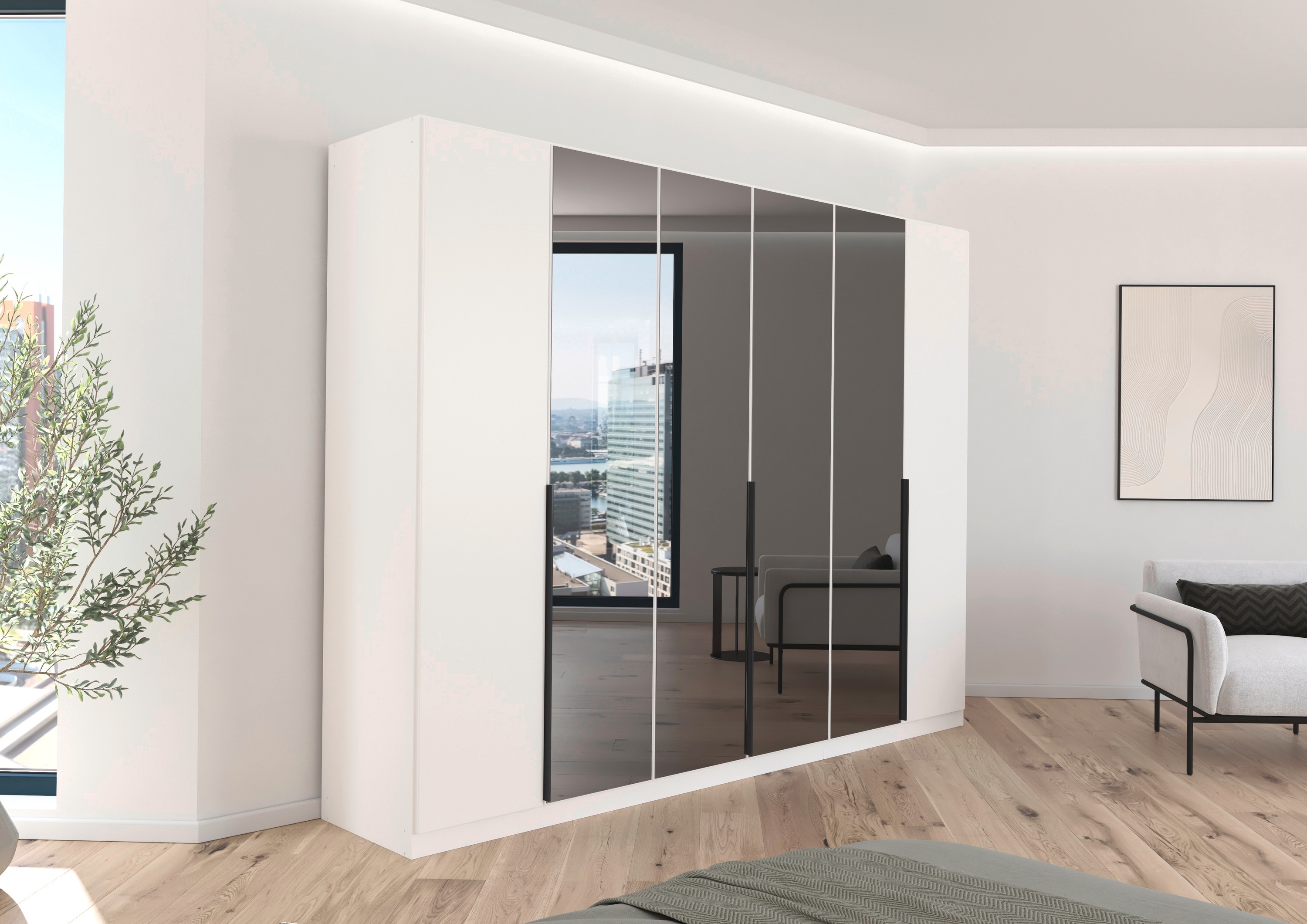 Thumbnail - INOSIGN BY RAUCH Drehtürenschrank "Ferris Schrank Breite 2,10m BESTSELLER Schlafzimmerschrank", Kleiderschrank mit Spieg...