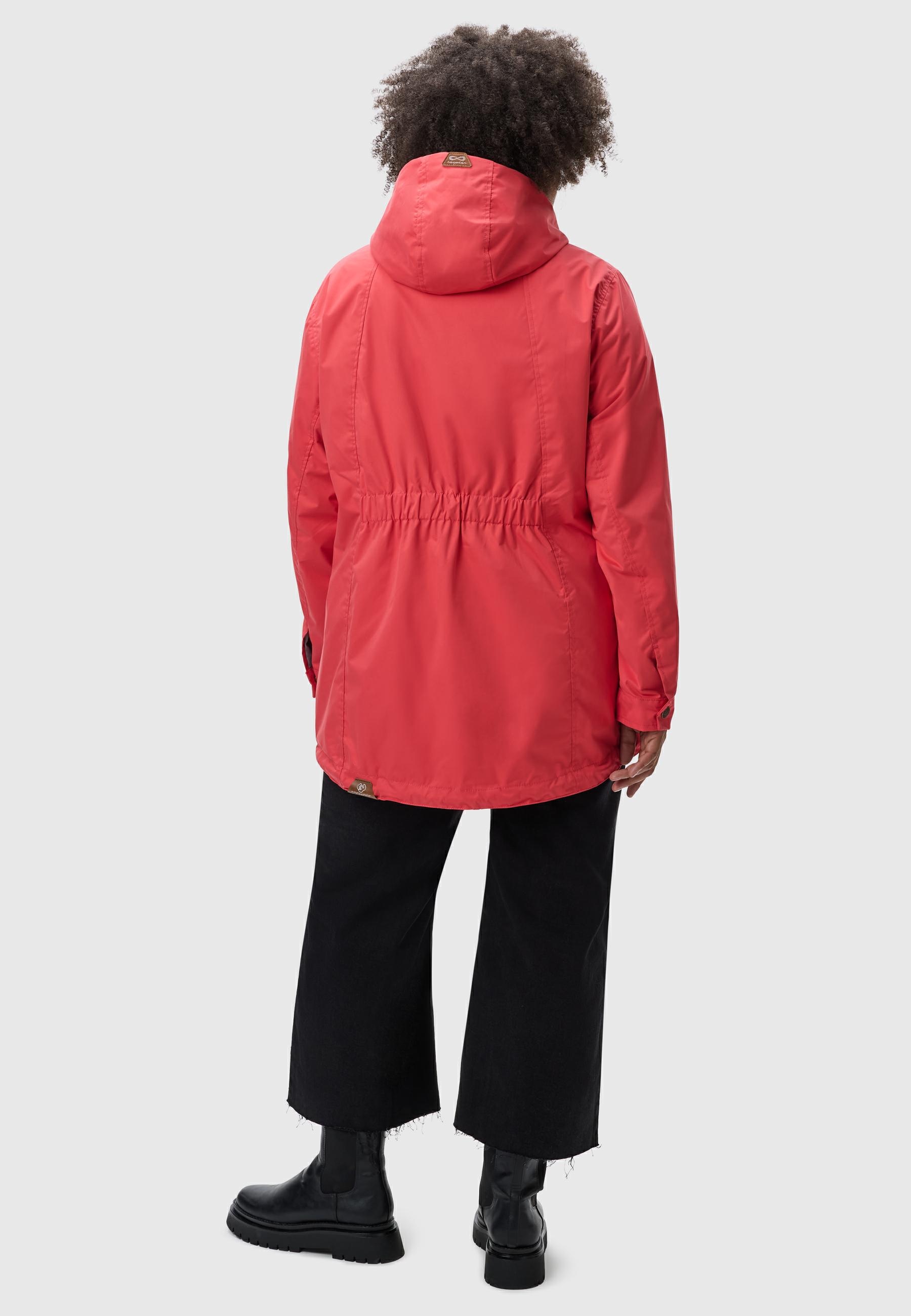 Ragwear Outdoorjacke »Zuzka«, mit Kapuze, stylische Übergangsjacke mit großer Kapuze