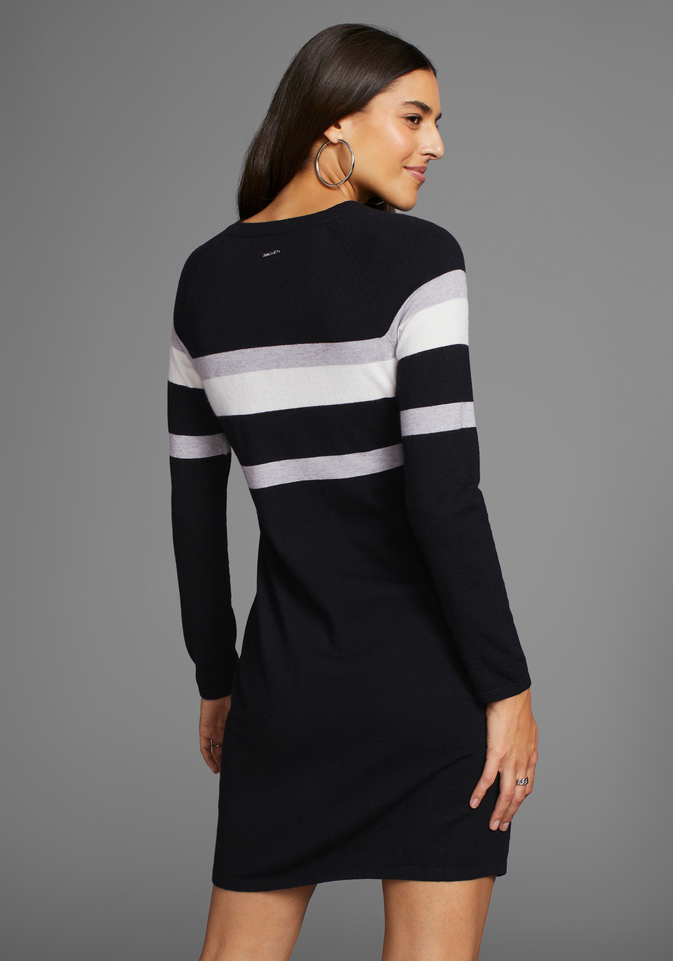 Laura Scott Strickkleid, mit Streifen