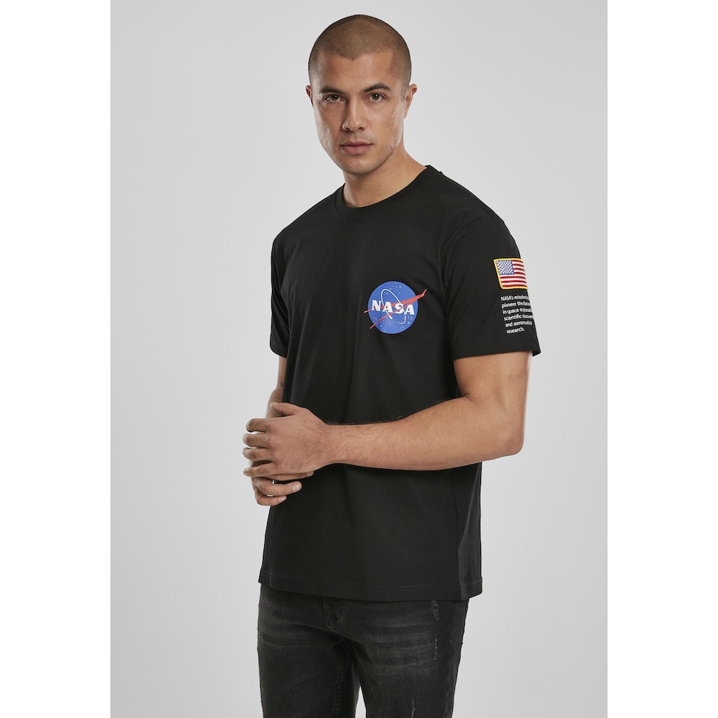 MisterTee T-Shirt »Herren NASA Insignia Logo Flag Tee« (1 tlg.)