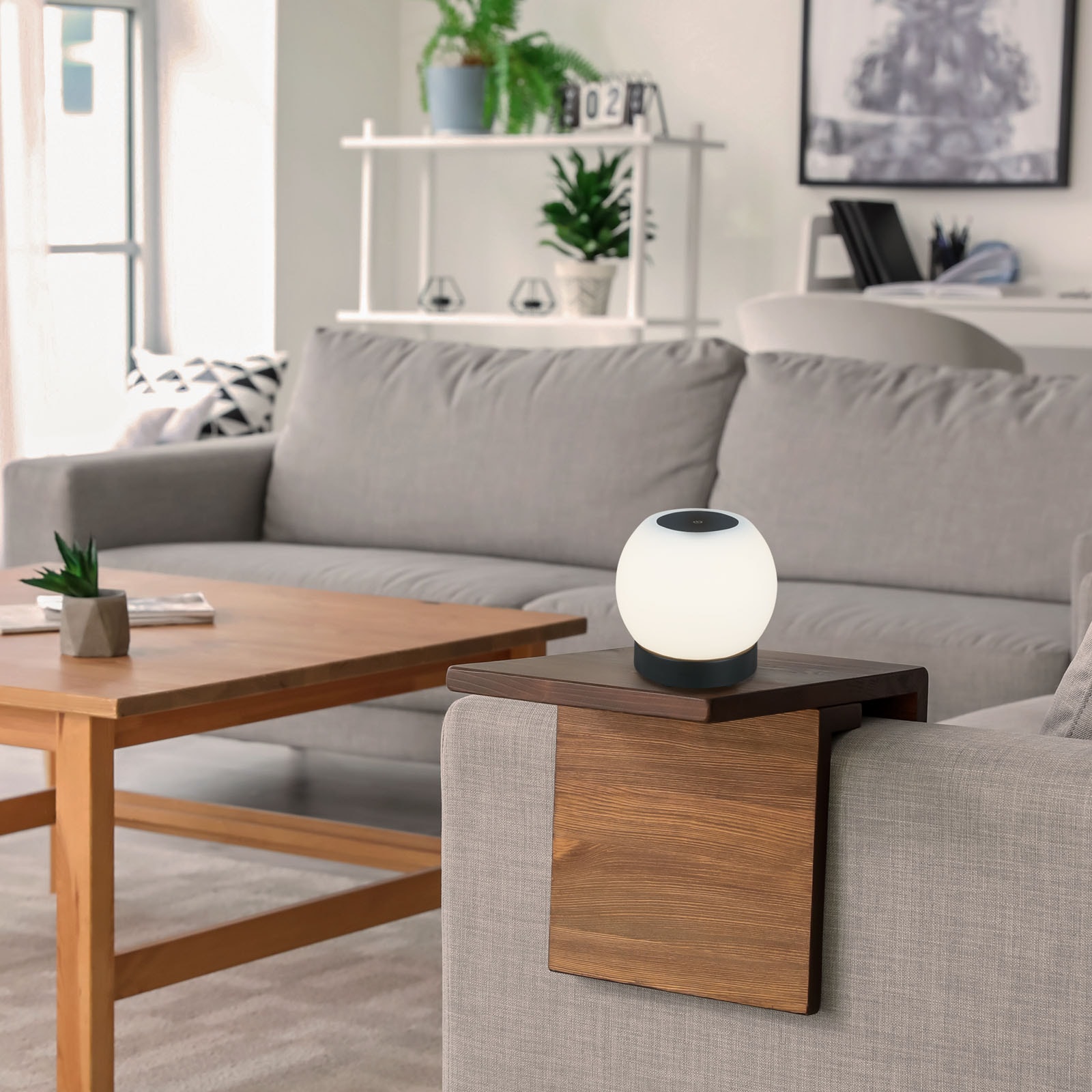 Briloner Leuchten LED Dekolicht »POKA« LED-Modul 1 Stk. Warmweiß 16 x 15 cm, Indoor/Outdoor, Balkon, Wohnzimmer