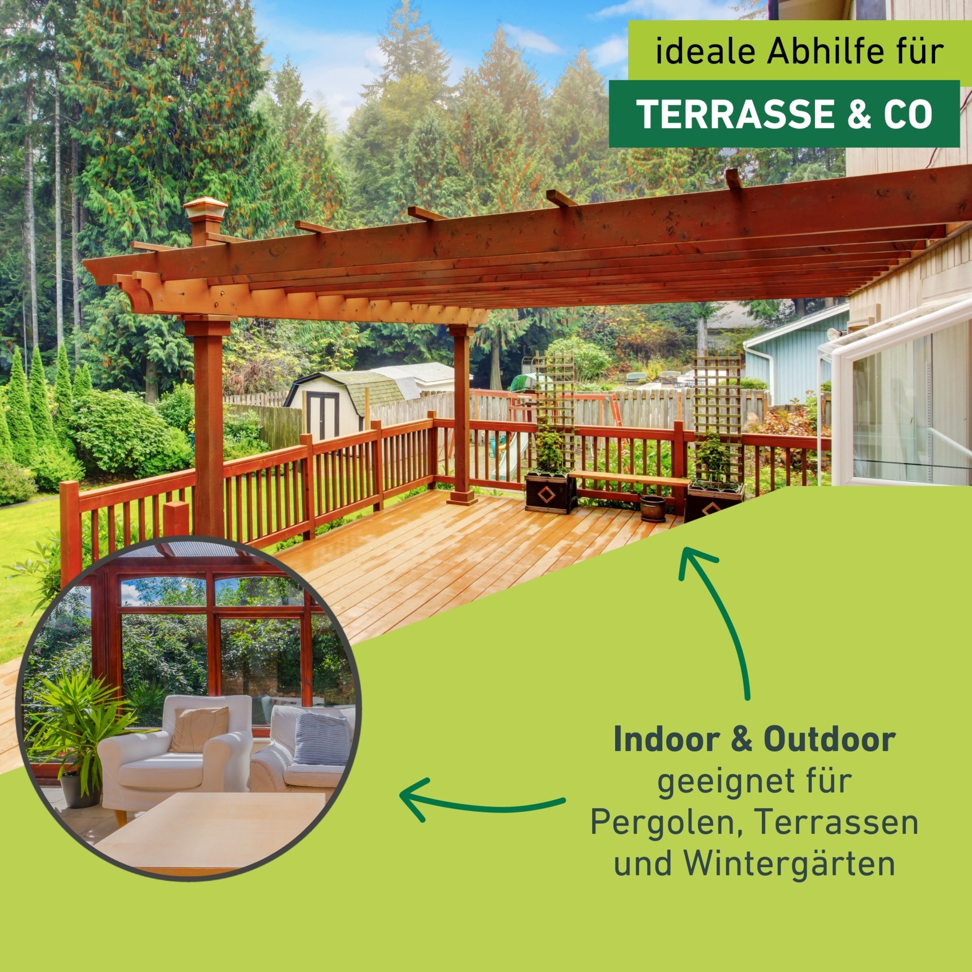 Windhager Seilspanngarnitur Seilzug-Set zum Spannen von Sonnensegeln