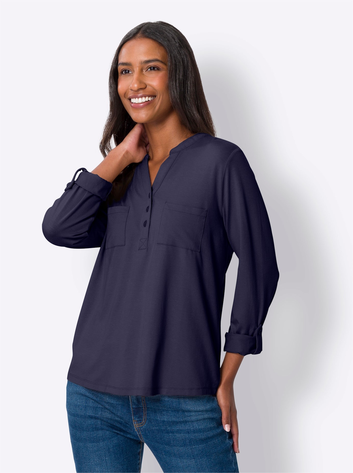 heine Langarmshirt "Shirtbluse", (1 tlg.) günstig online kaufen