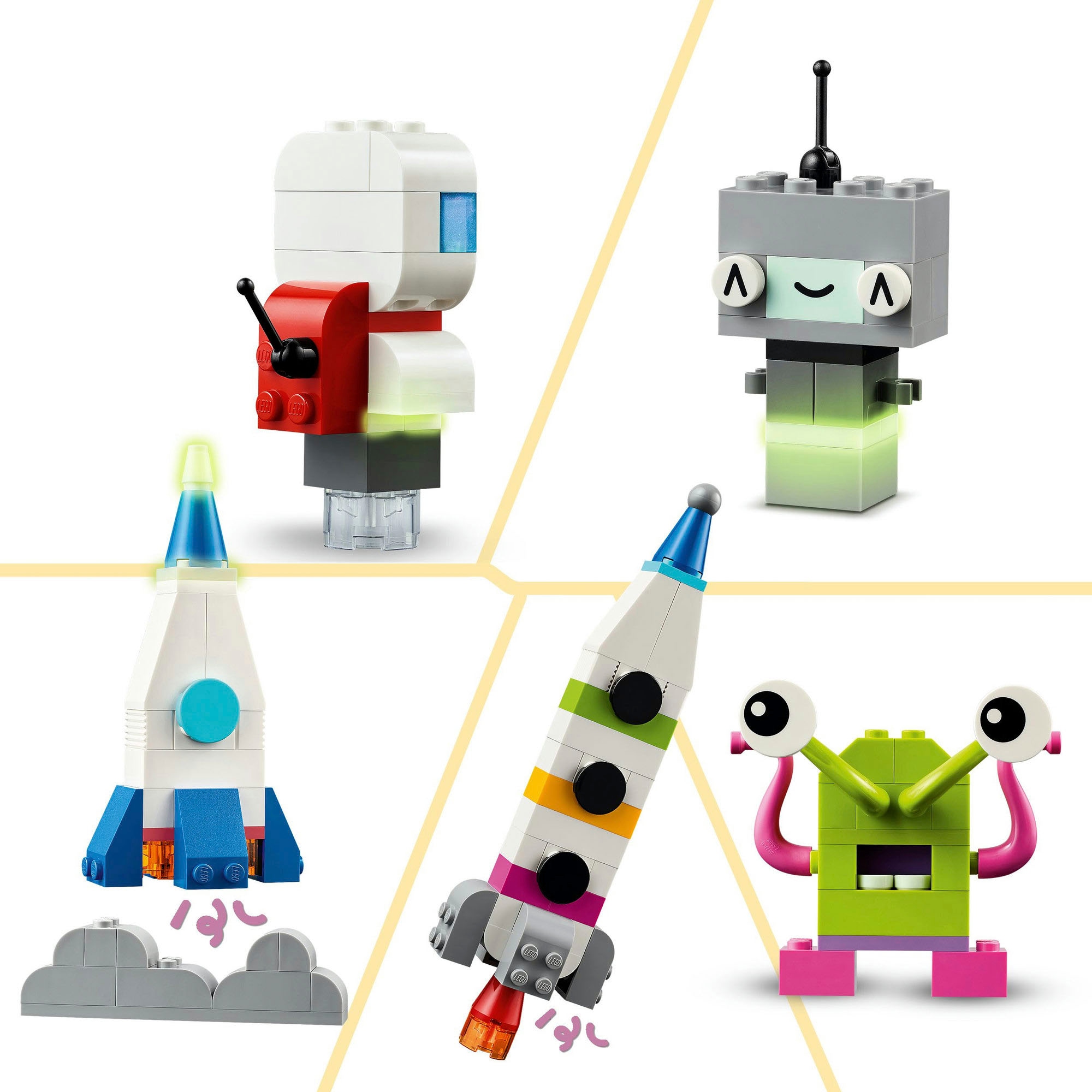 LEGO® Konstruktionsspielsteine »Kreative Weltraumplaneten (11037), LEGO Classic«, (450 St.), Made in Europe