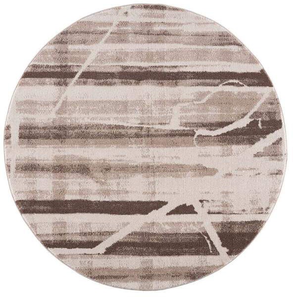 Carpet City Teppich »Moda« rund 11 mm Höhe Kurzflor, Streifen-Muster, Weicher Flor