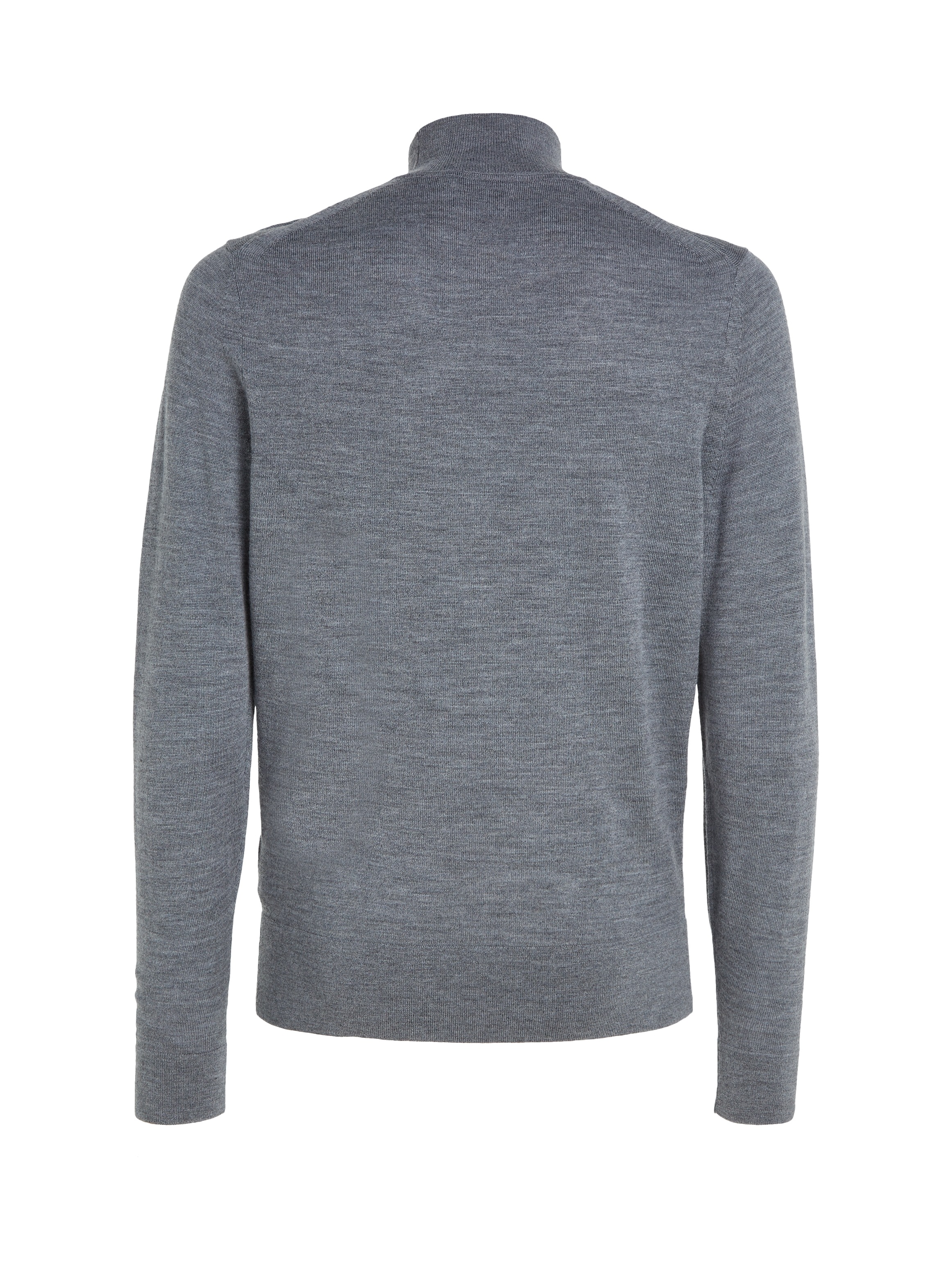 Calvin Klein Rollkragenpullover »MERINO MOCK NECK SWEATER«, mit Markenlabel