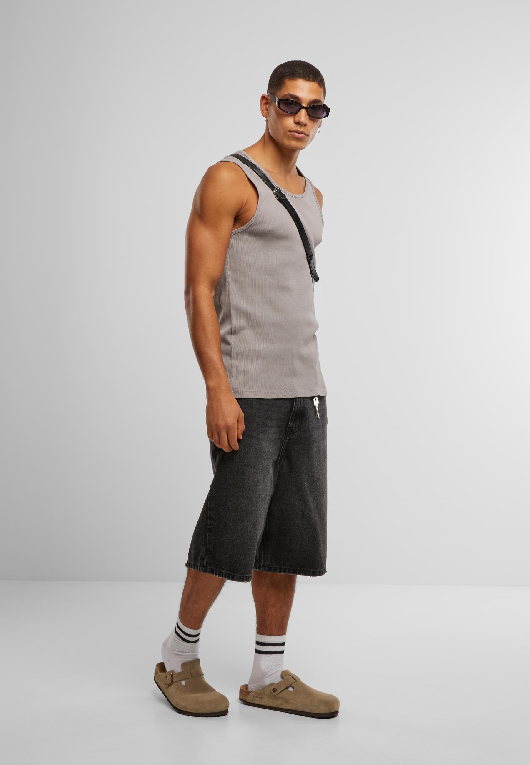 URBAN CLASSICS Tanktop »Urban Classics Washed Rib Tanktop«, (1 tlg.)