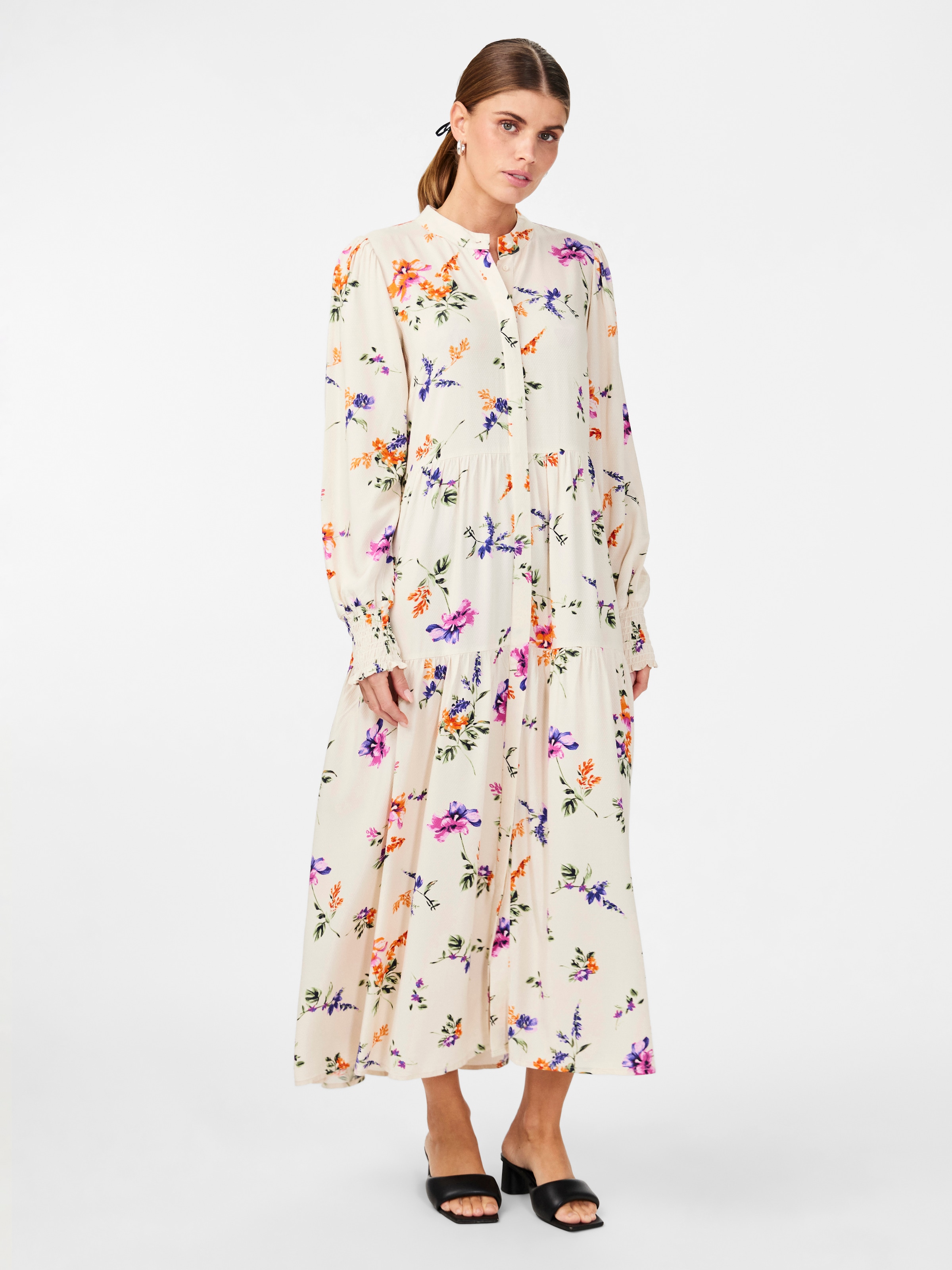 Y.A.S Druckkleid »YASASINA LS LONG SHIRT DRESS S. NOOS«