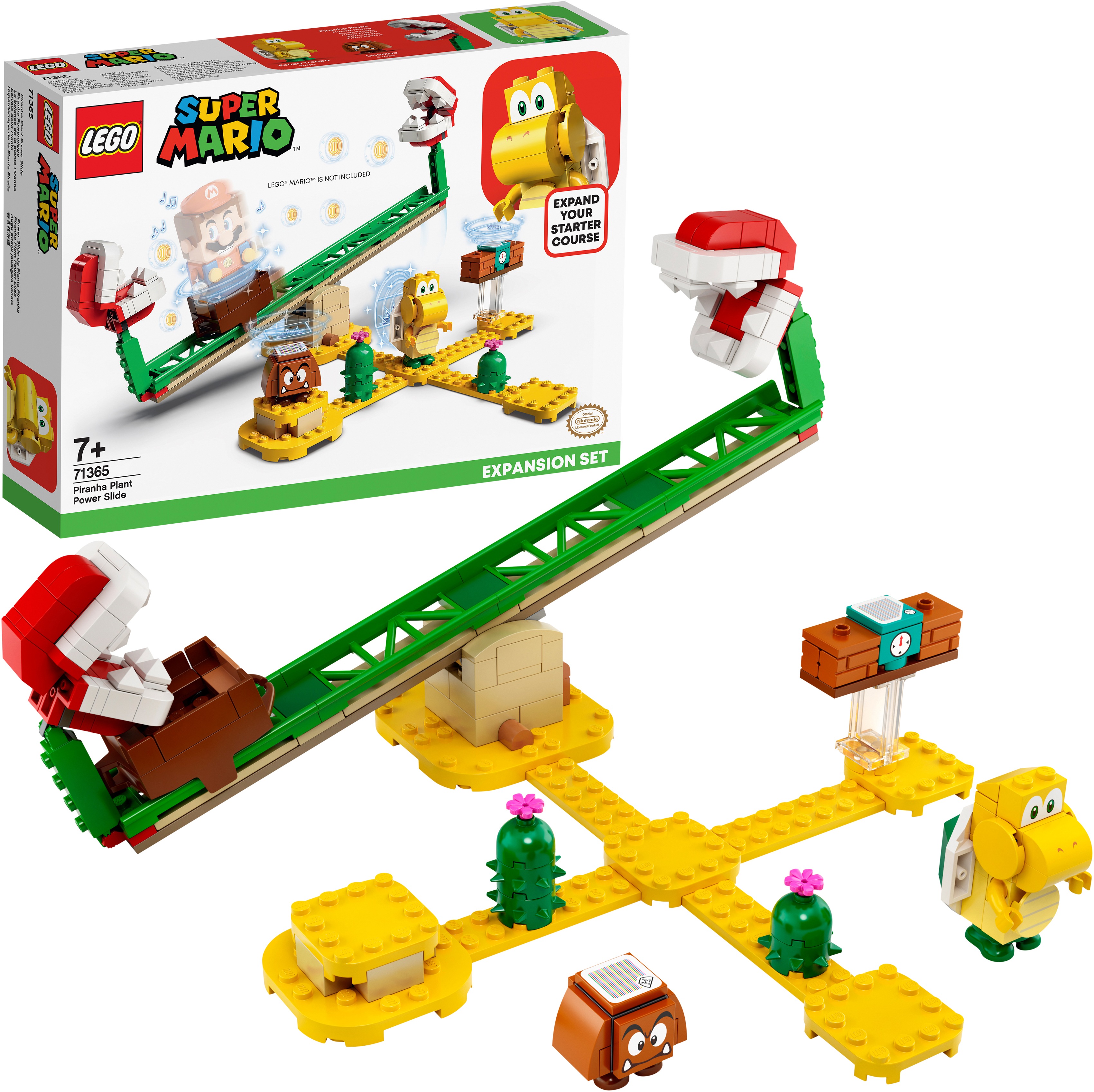 LEGO Konstruktionsspielsteine Piranha-Pflanze-Powerwippe – Erweiterungsset (71365), LEGO Super Mario, (217 St.), Made in Europe Kinder bunt Einheitsgröße