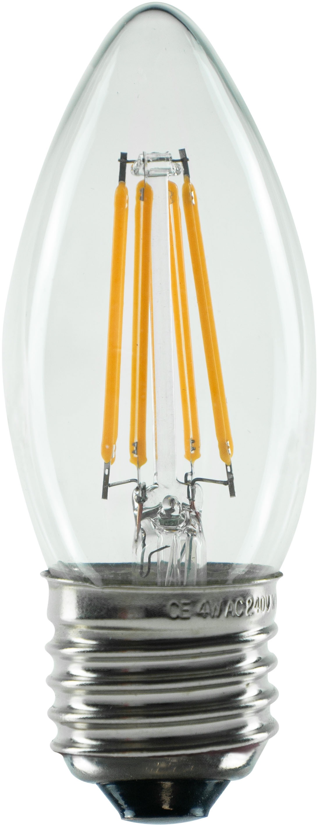 SEGULA LED-Leuchtmittel "LED Kerze klar", L:100cm Ø:35cm, transparent, Leuchtmittel, dimmbar, E27, Kerze klar, 2700K