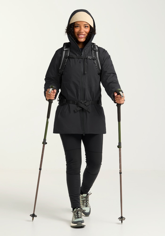 Jack Wolfskin Daunenjacke »ICECAPE 2L DOWN INS JKT W RDS« mit Kapuze Daunenjacke, wasserdicht, winddicht, warm