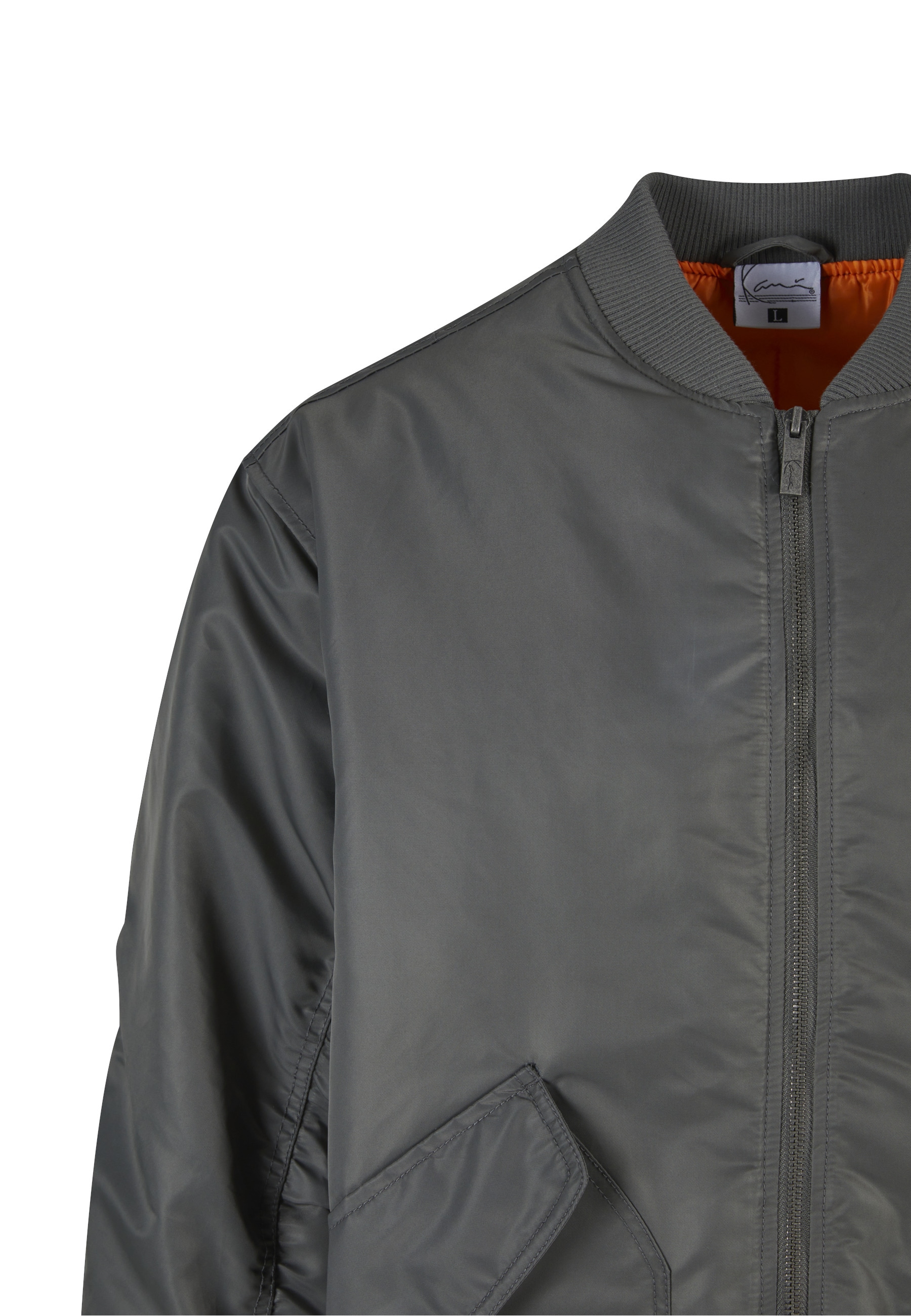 Karl Kani Bomberjacke »Karl Kani Karl Kani Small Signature Distressed Bomber Jacket« 1 Stk. tlg. ohne Kapuze