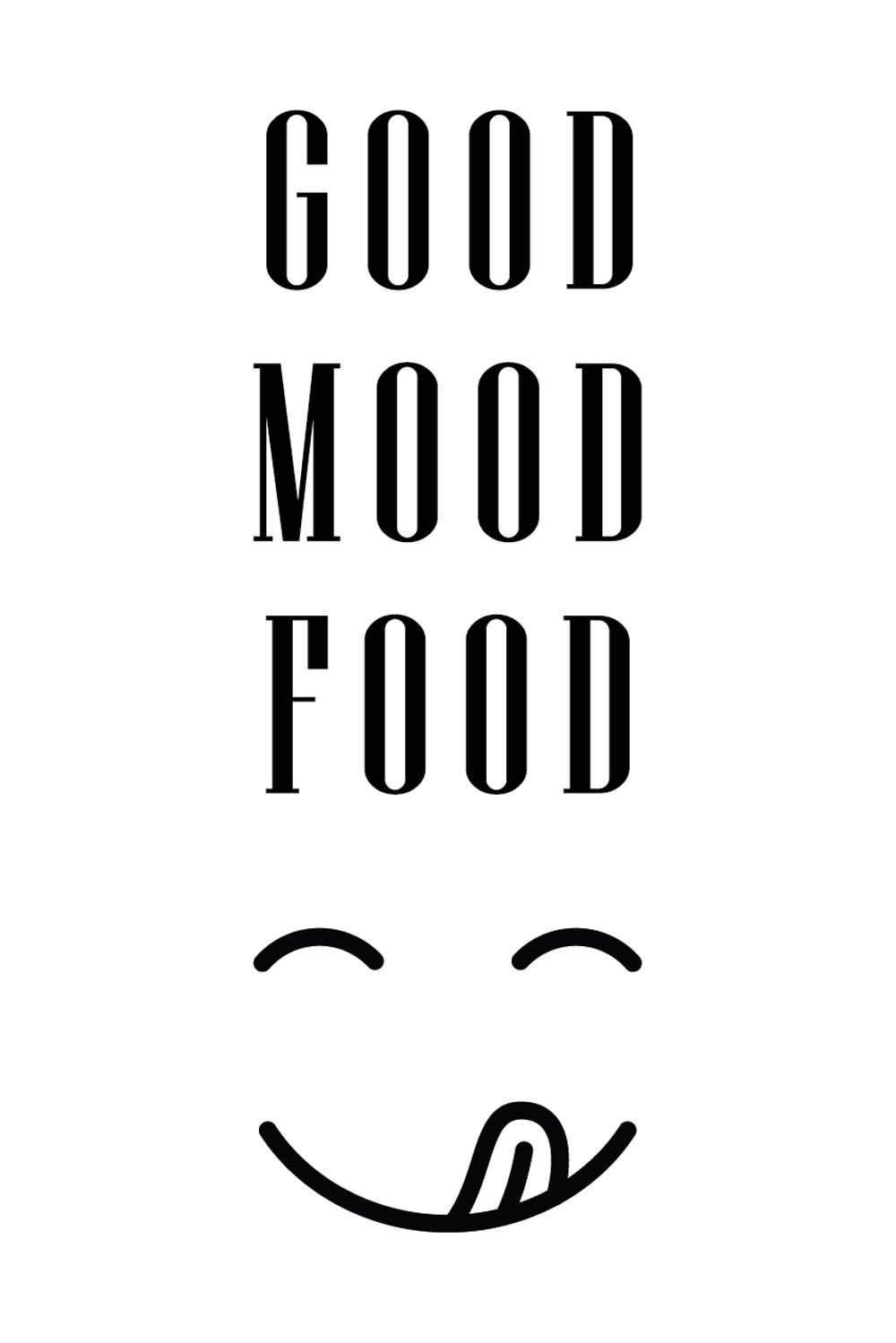 queence Wanddekoobjekt »GOOD MOOD FOOD« Schrif...