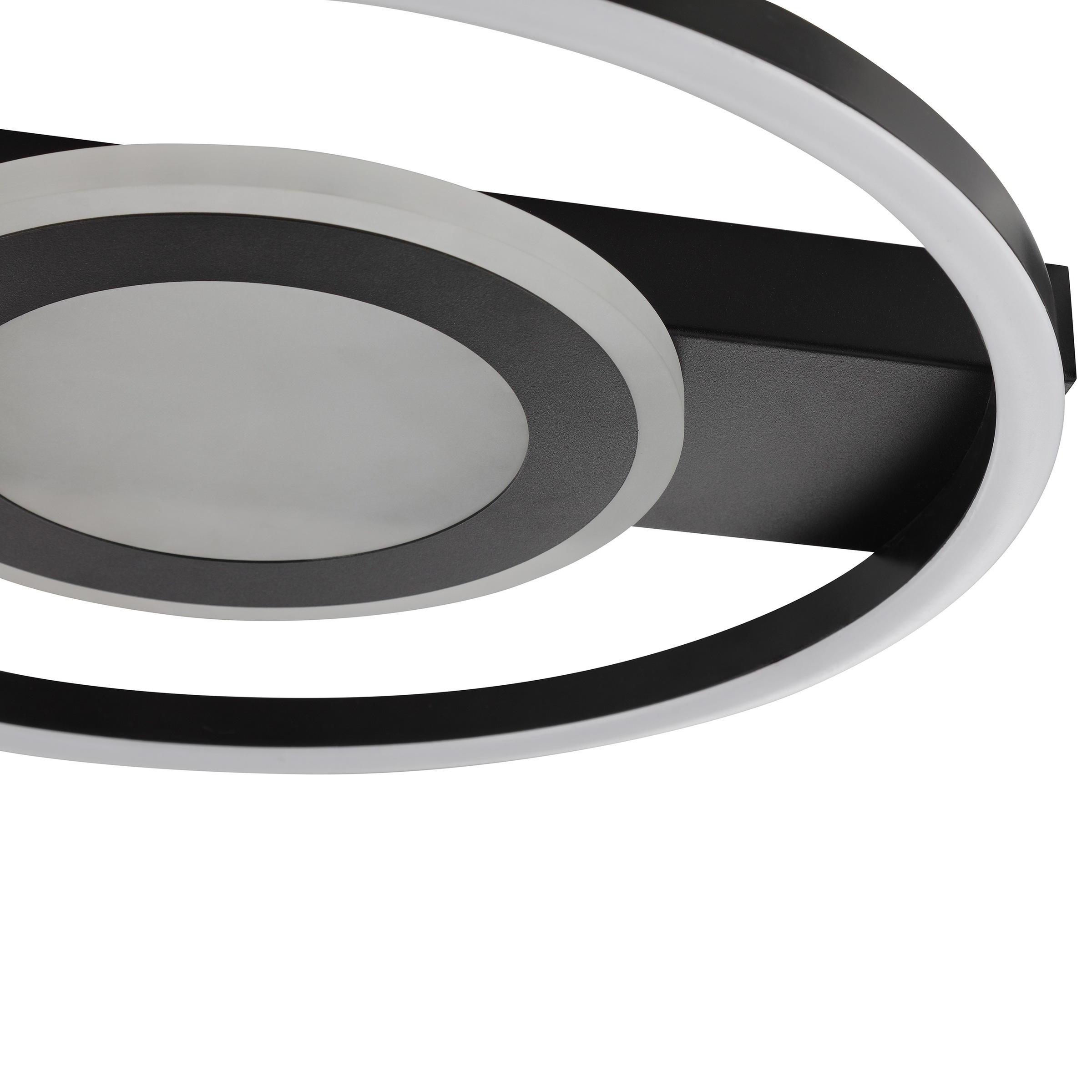 Brilliant LED Deckenleuchte »Maureen« LED-Modul 1 Stk. warmweiß - kaltweiß 37cm, 2300lm, 3000-6500K, dimmbar, CCT, RGB, schwarz