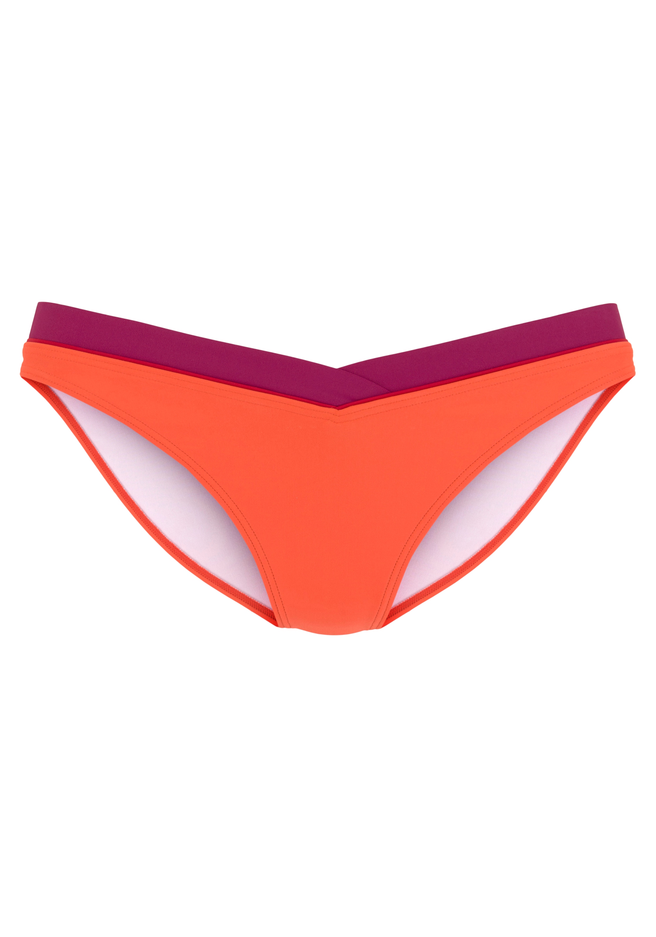 s.Oliver Bikini-Hose »Yella«, mit kontrastfarbenen Details und V-Bund