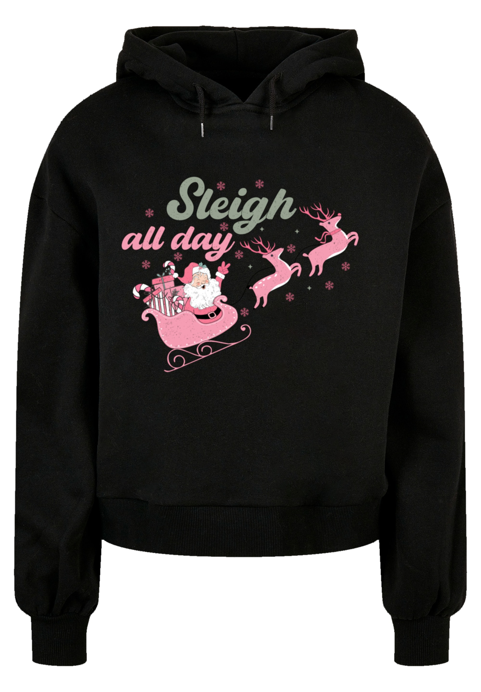 F4NT4STIC Kapuzenpullover »Weihnachten Sleigh all day Santas Reindeers«, Premium Qualität, Christmas Collection