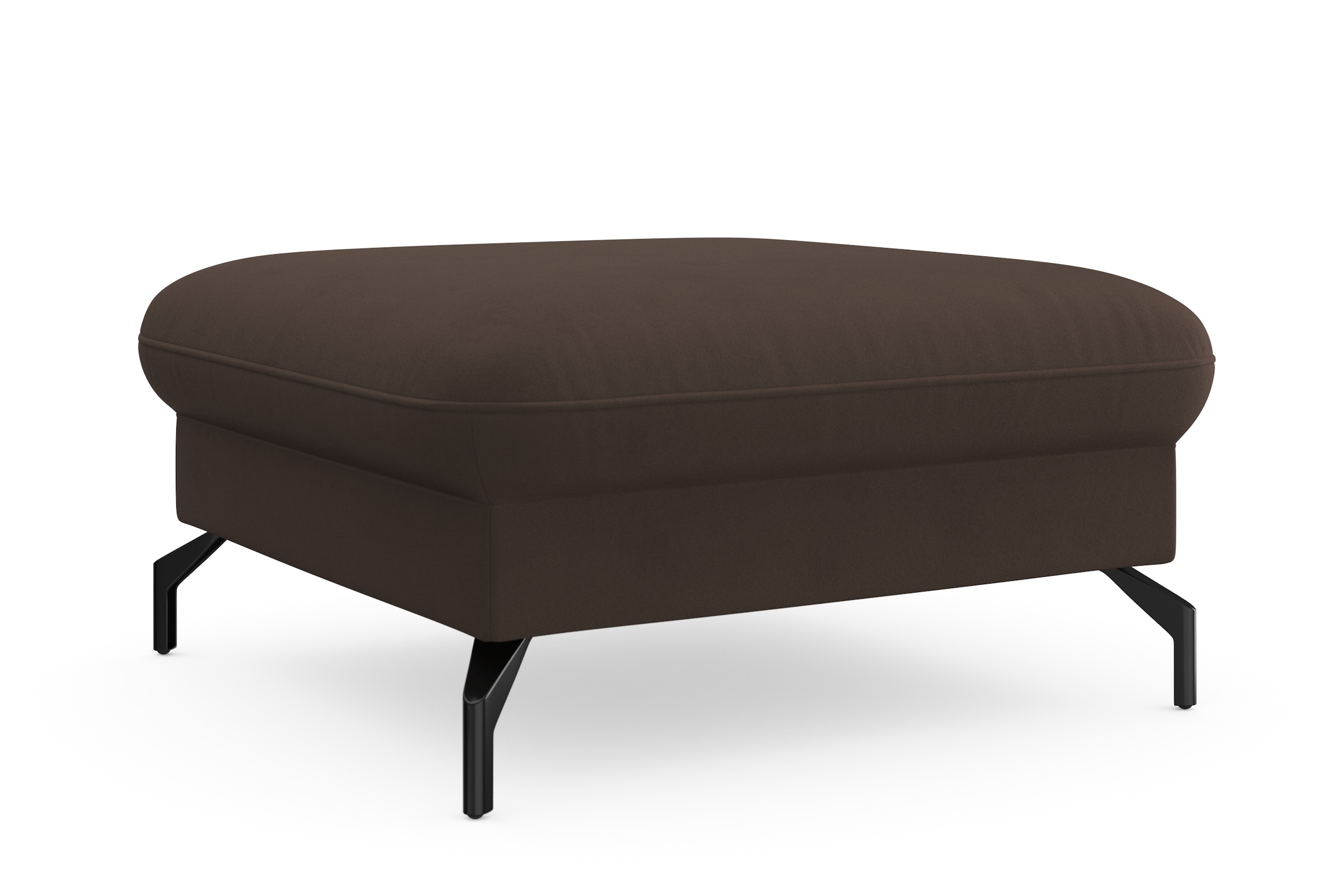sit&more Hocker »Fashion« inklusive Federkern, mit hochwertigen, schwarzen Metallfüßen