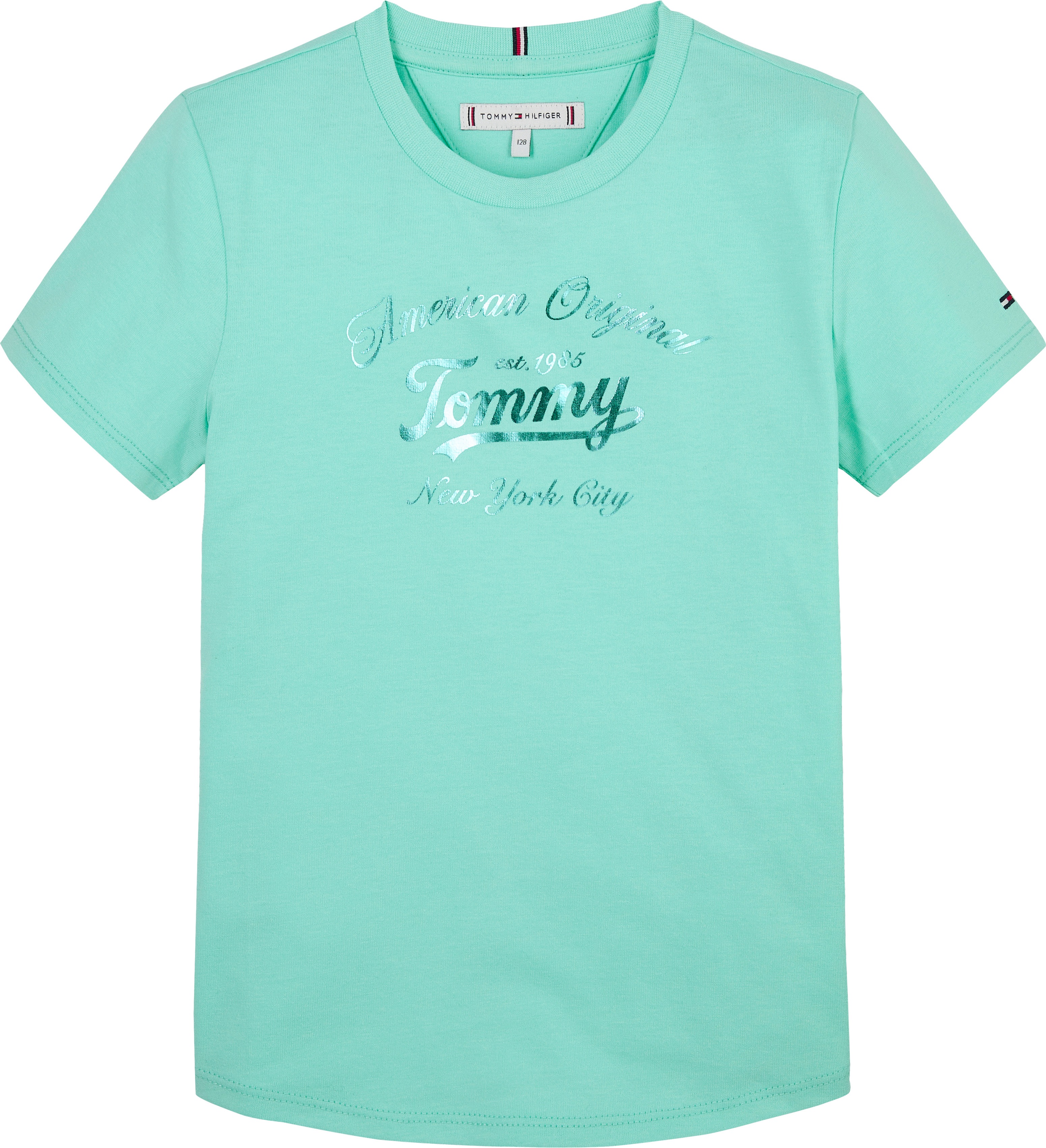 Thumbnail - Tommy Hilfiger T-Shirt "TOMMY SCRIPT TEE SS" für Kinder bis 16 Jahre, glänzender Druck