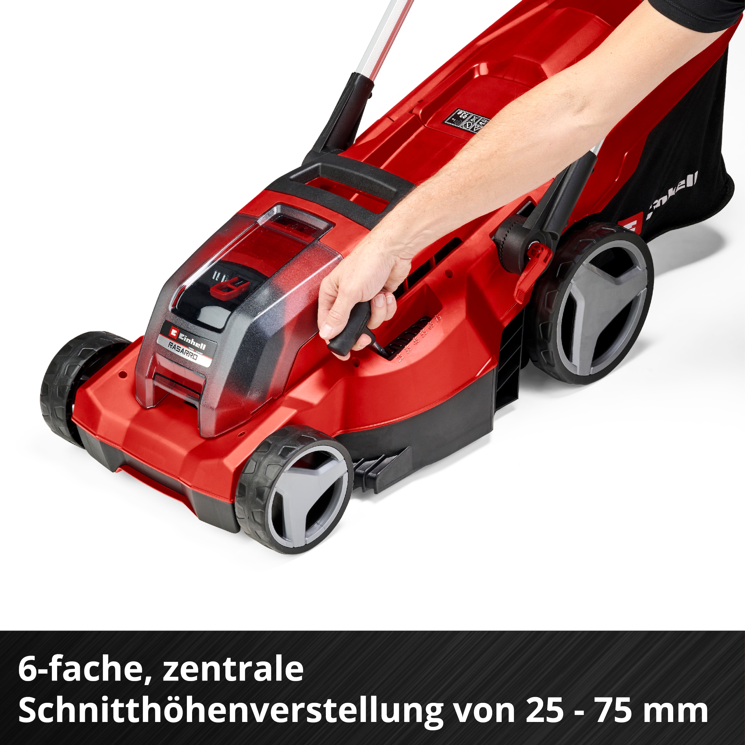 Einhell Akkurasenmäher »Einhell Power X-Change RASARRO 36/36«, mit 2x Akku 18V/3,0Ah Plus und 2x Ladegerät