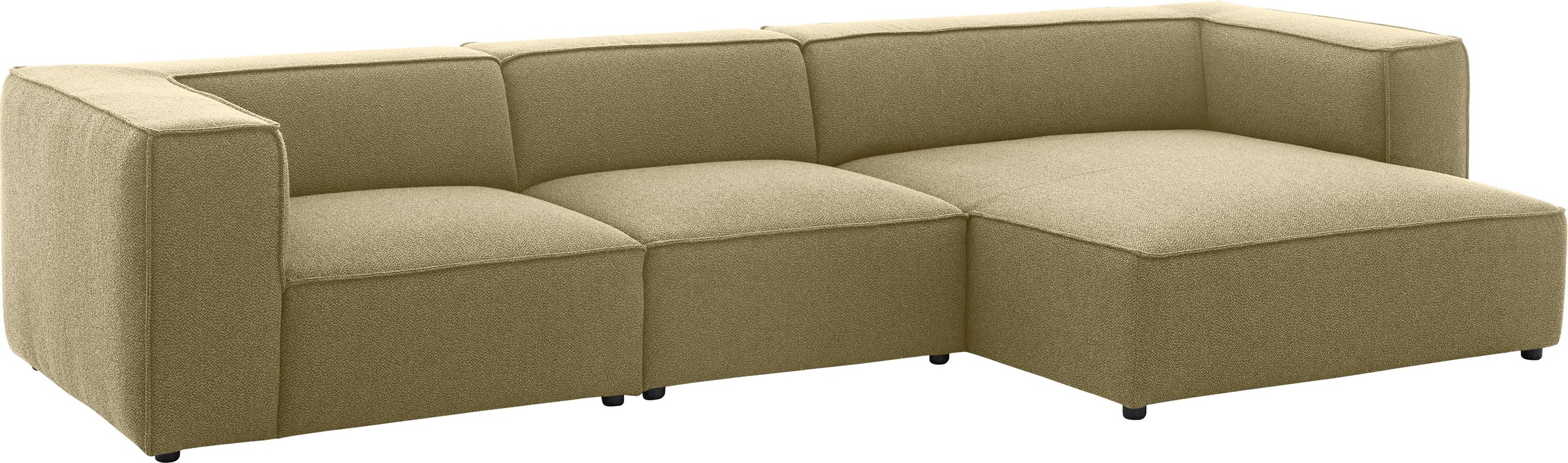 W.SCHILLIG Ecksofa »around-the-block«, mit eleganter Biese, mit Federkern, Breite 341 cm