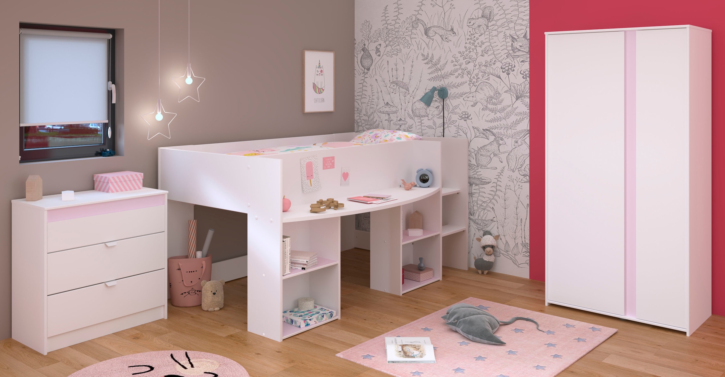 Parisot Jugendzimmer-Set "Pirouette 12" 3 Stk. tlg. günstig online kaufen