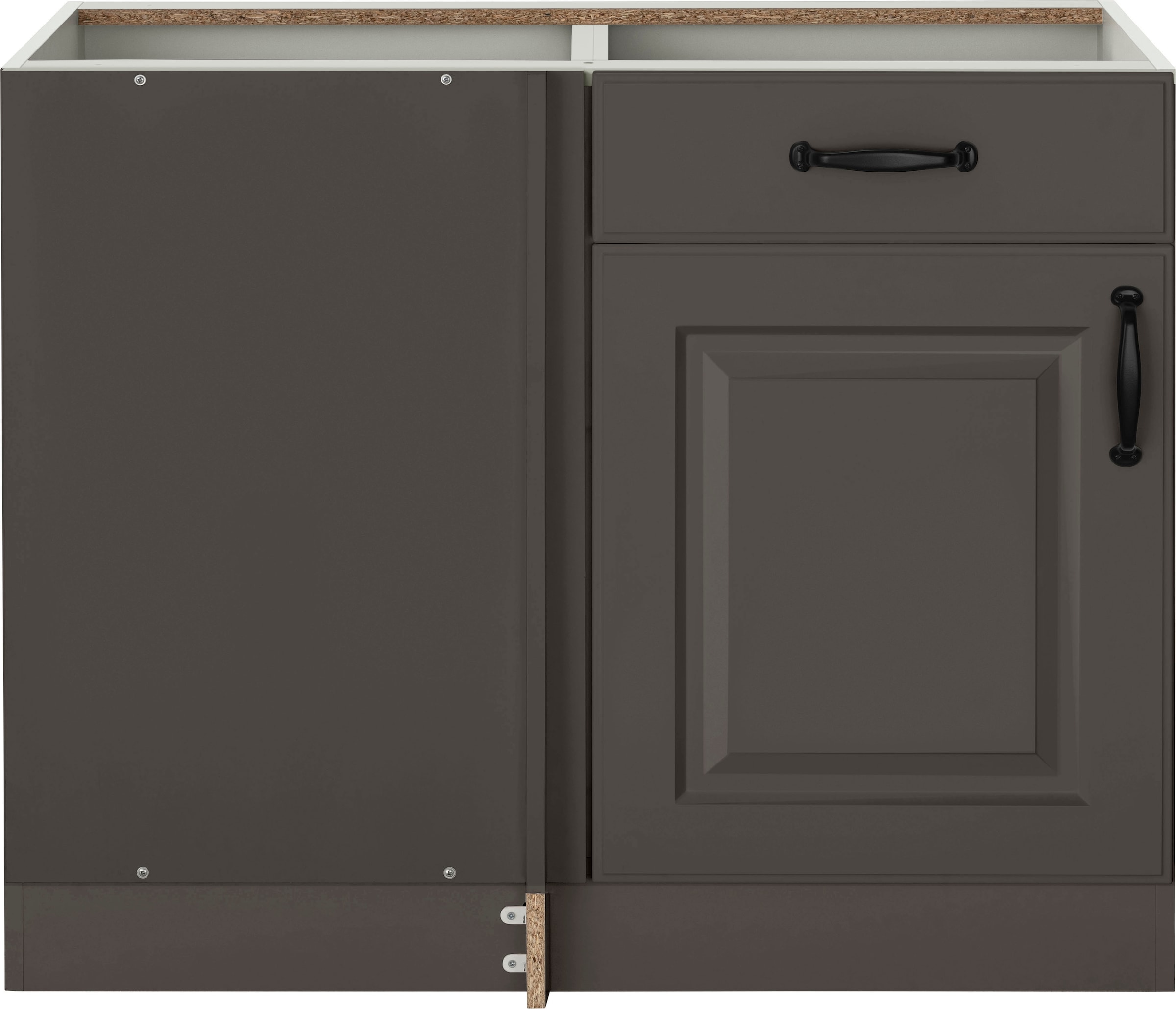 wiho Küchen Eckunterschrank »Erla«, 100 cm breit, Kassettenfront,  Planungsmaß 110 cm, ohne Arbeitsplatte | BAUR