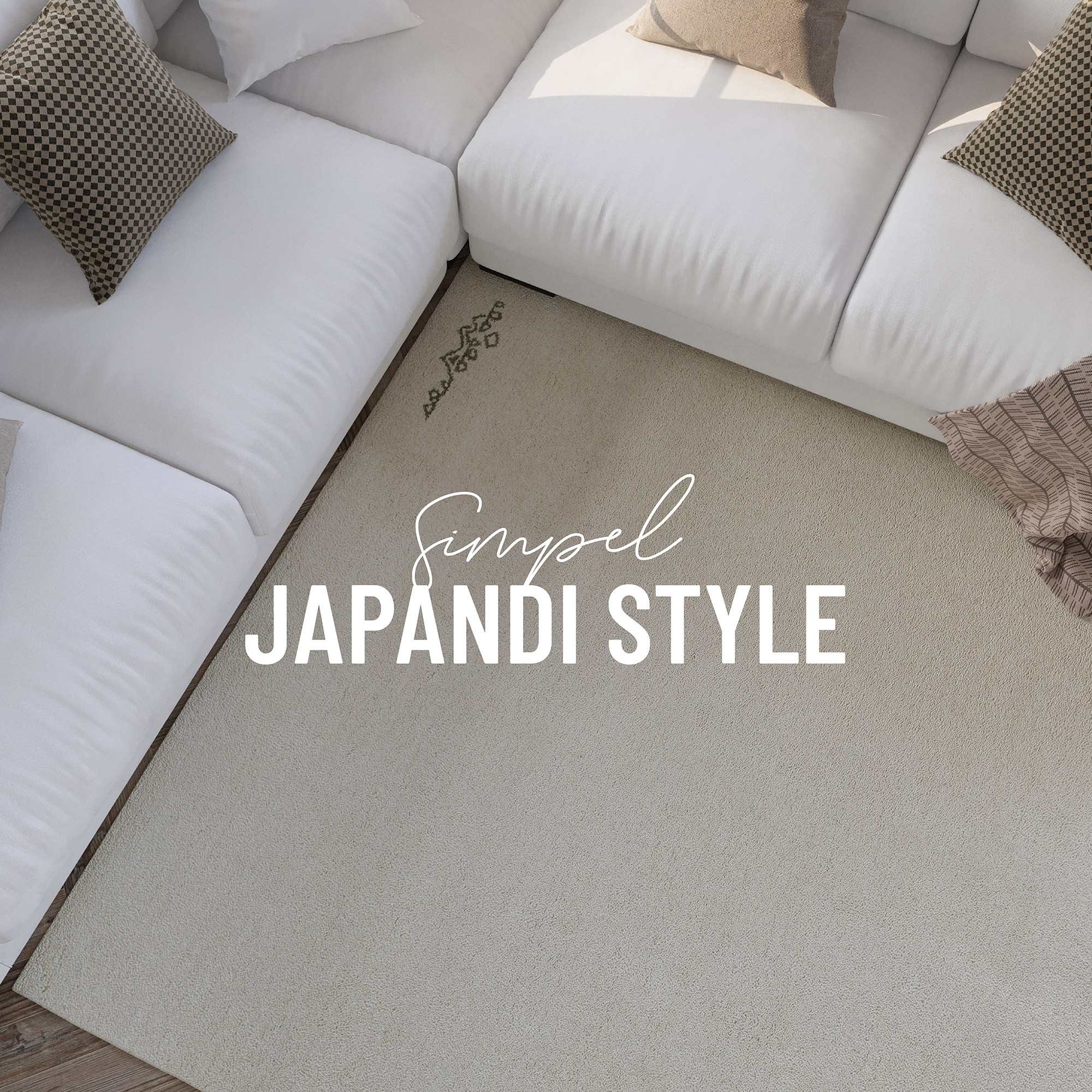 Wecon Home Hamptons Fortyfour Rug Beige 40x60cm 3