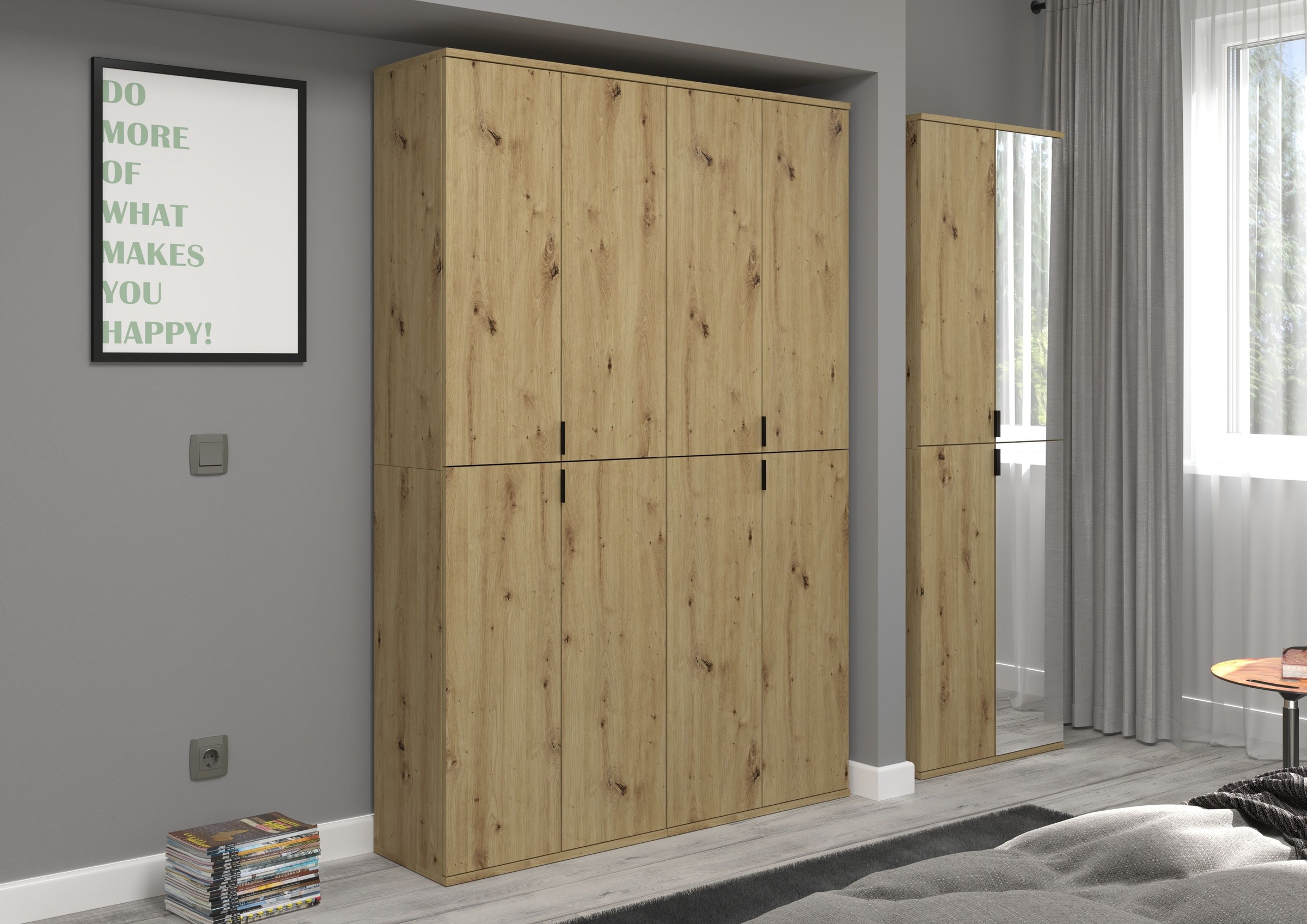 INOSIGN Mehrzweckschrank "Trondheim, Höhe 193 cm, 2 Spiegeltüren, 6 Fächer, günstig online kaufen