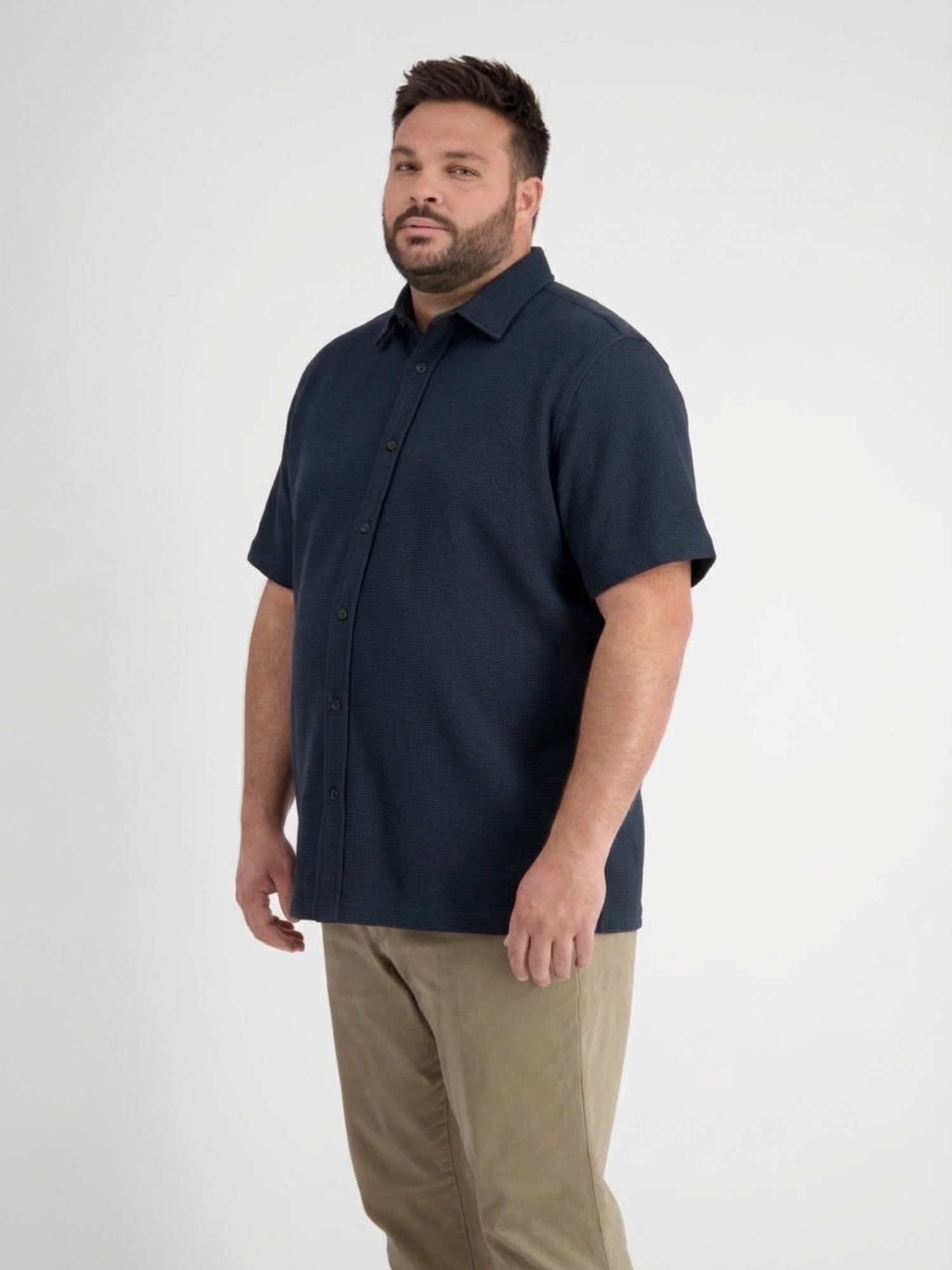 LERROS Poloshirt »Poloshirt mit durchgehender Knopfleiste, große Größen«