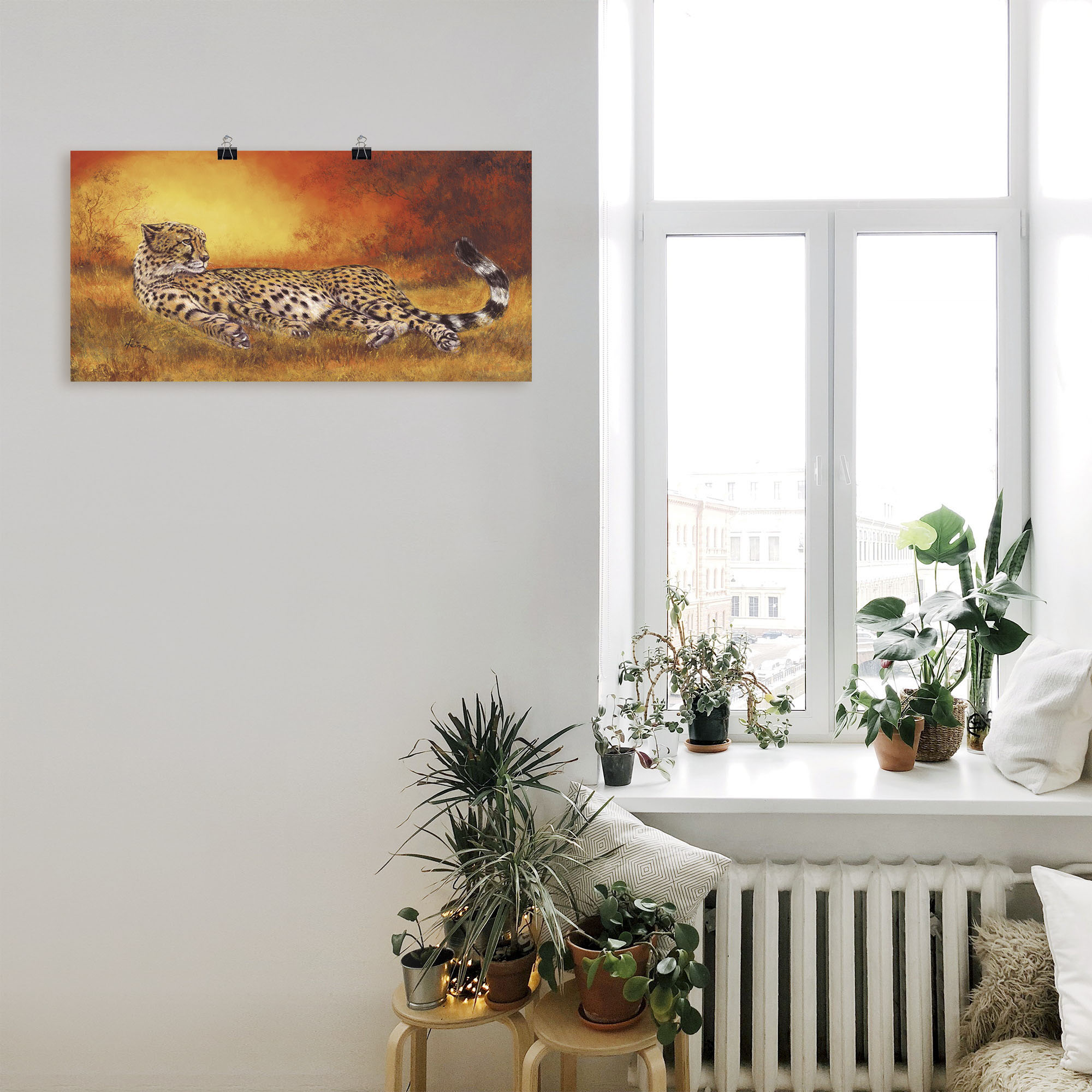 Thumbnail - Artland Wandbild "Gepard", Geparden Bilder, (1 St.), als Alubild, Outdoorbild, Leinwandbild, Poster, Wandaufkleber