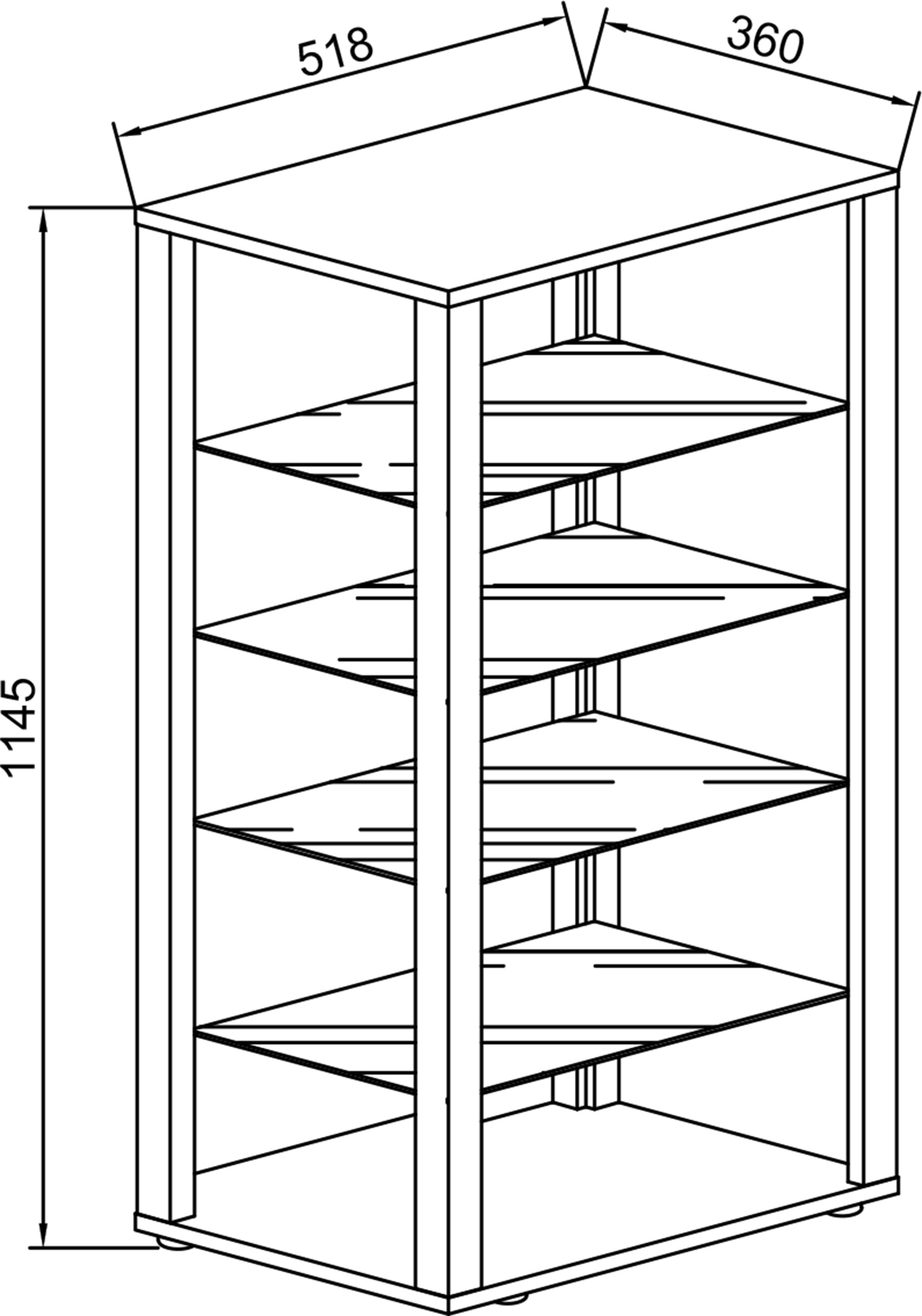 VCM Standvitrine »Holz Glas Stand Vitrine Sammelvitrine Glasol lV«
