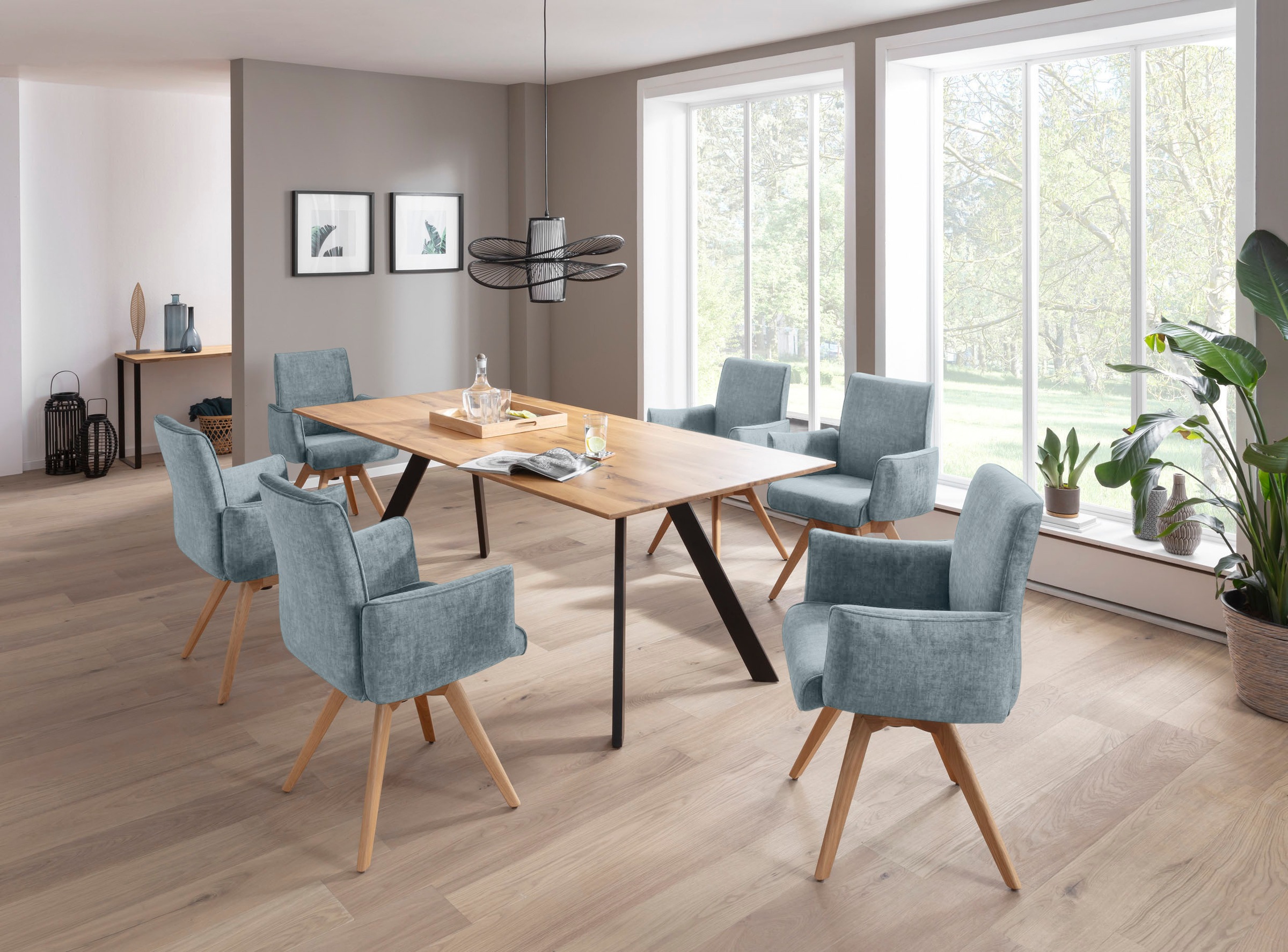 K+W Komfort & Wohnen Drehstuhl () Armlehnenstuhll mit 360 Drehfunktion mass günstig online kaufen